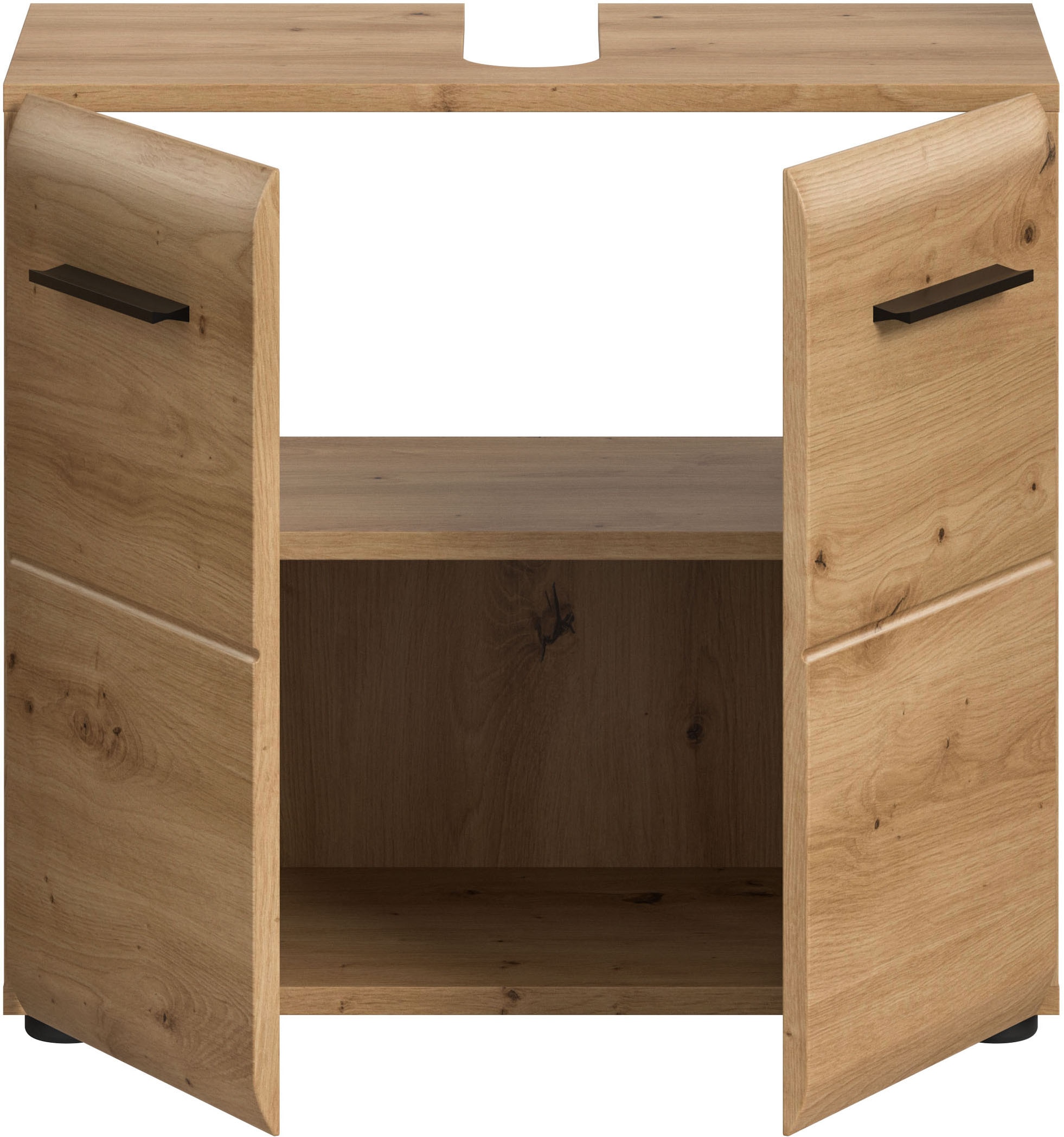 INOSIGN Waschbeckenunterschrank »FLORENZ, TOPSELLER!, Breite 60cm, 1 Einlegeboden, 2 Fächer«, (1 St.), Florenz, Waschbeckenunterschrank, Artisan Oak NB, 2 Türen, 2 Fächer
