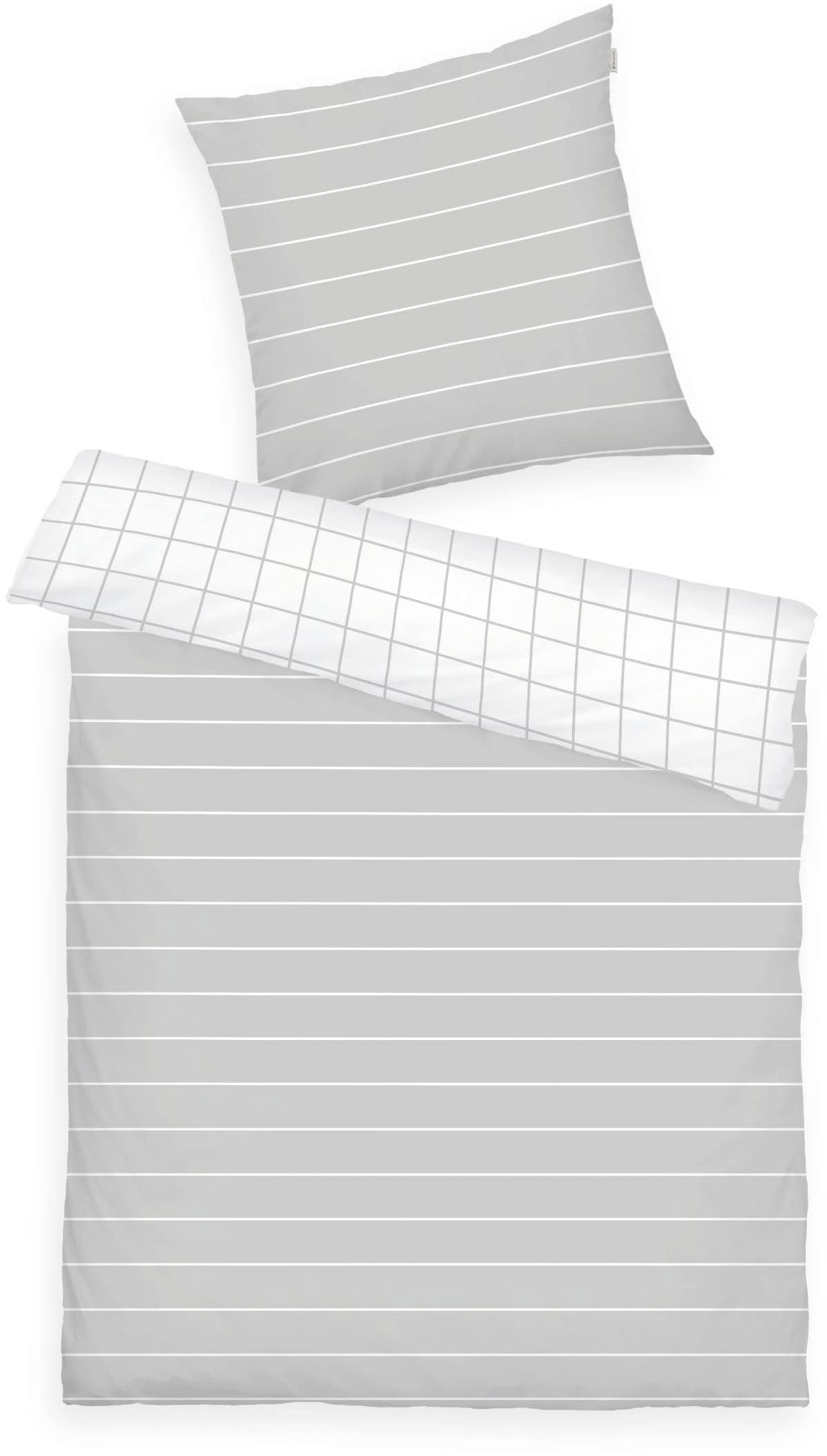 TOM TAILOR HOME Bettwäsche "CHECK AND STRIPES in Gr. 135x200cm oder 155x220 günstig online kaufen