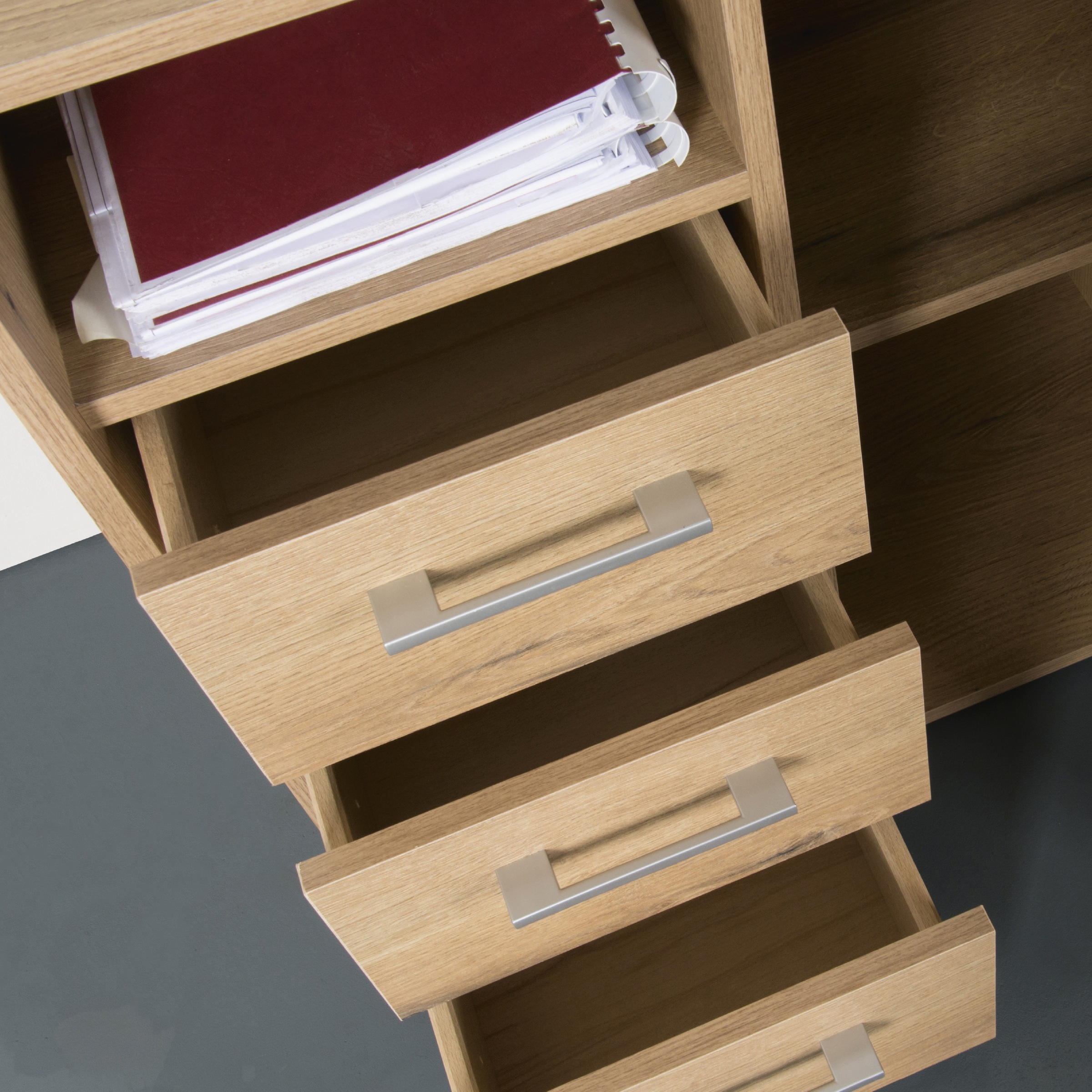 VOGL Möbelfabrik Schreibtisch, schwenkbare Tischplatte, platzsparend, Made in Germany