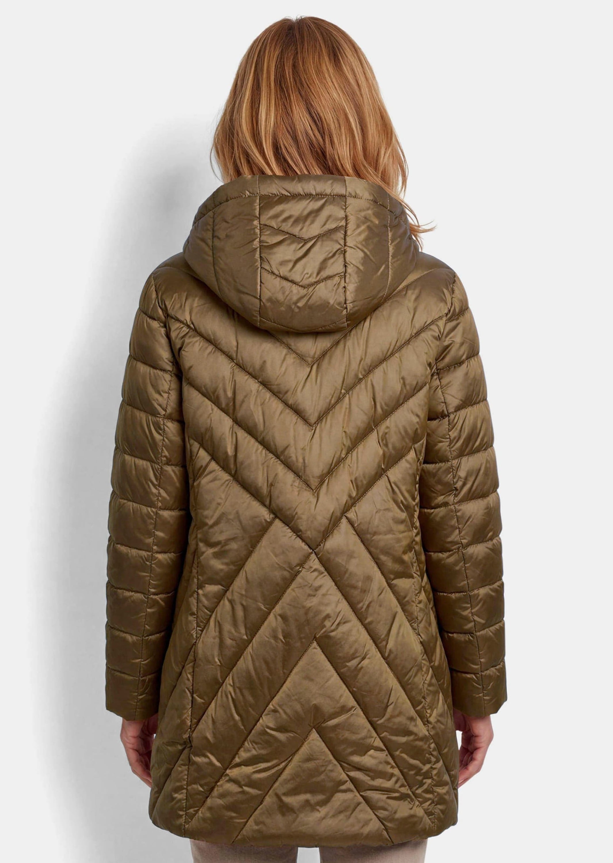 GOLDNER Kurzjacke »Kurzmantel mit Kapuze und Stehkragen« Taschen an der Seite mit nahtfeinverdecktem RV