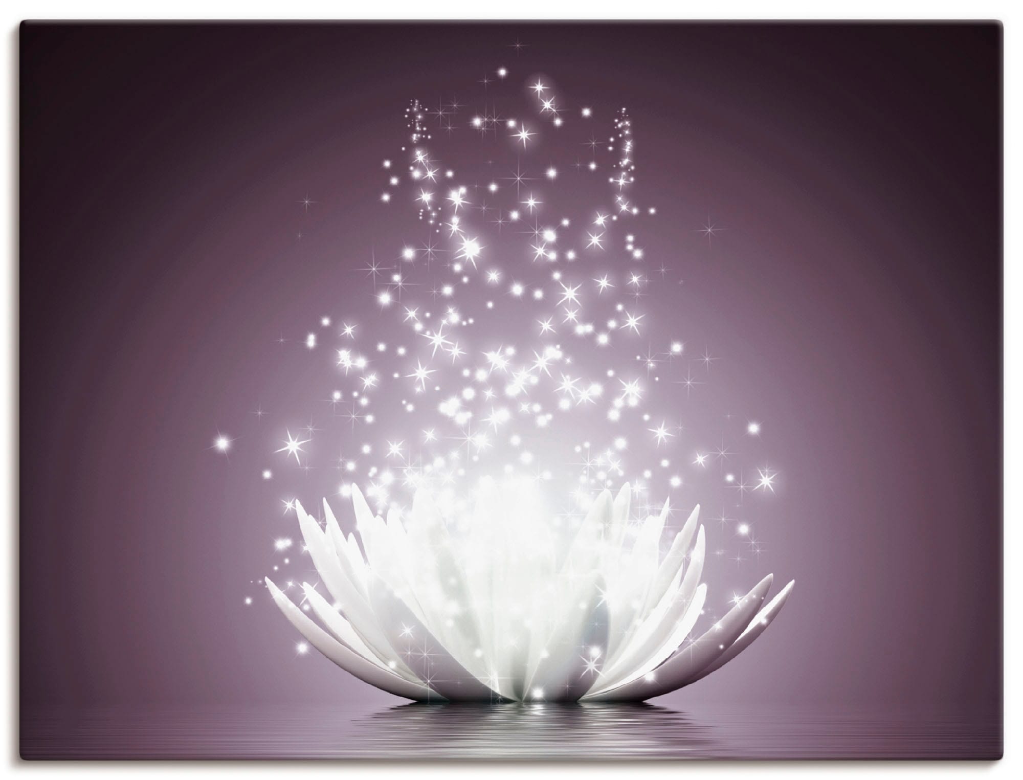 Artland Wandbild "Magie der Lotus-Blume" Blumen 1 Stk. tlg. als Leinwandbil günstig online kaufen