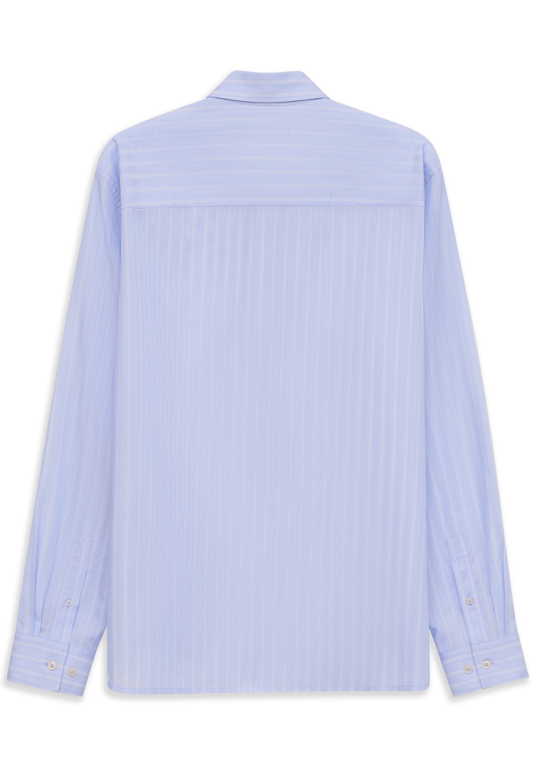 bugatti Businesshemd »Loose Fit« gestreift aus Leinen-Mix