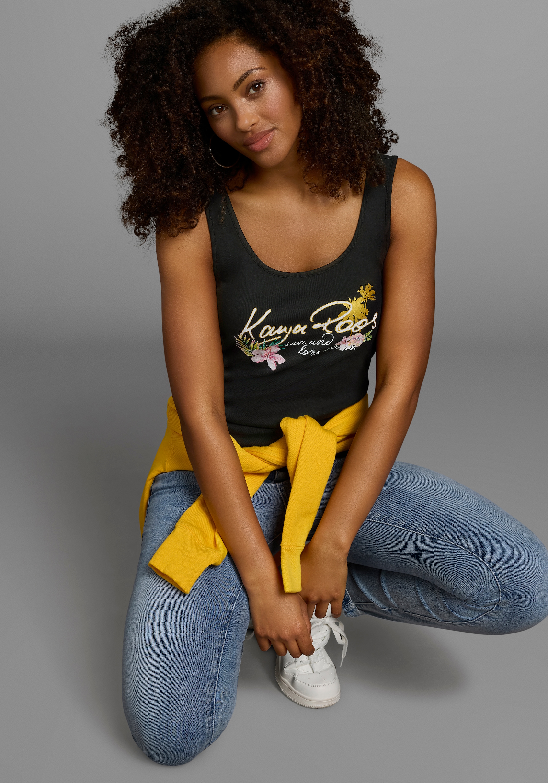 KangaROOS Tanktop, mit femininem Frontdruck