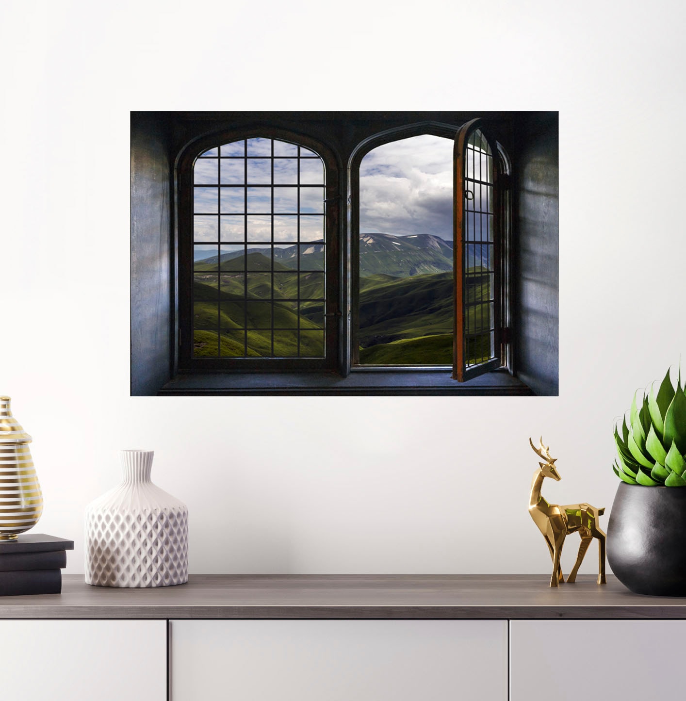 queence Wandsticker »Schottland«, Wandsticker, Wandbild, selbstklebend, 3D, Fenster