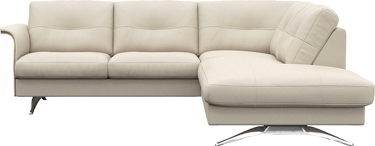 FLEXLUX Ecksofa "Glow, super bequem durch hochwertigem Sitzaufbau mit Feder günstig online kaufen