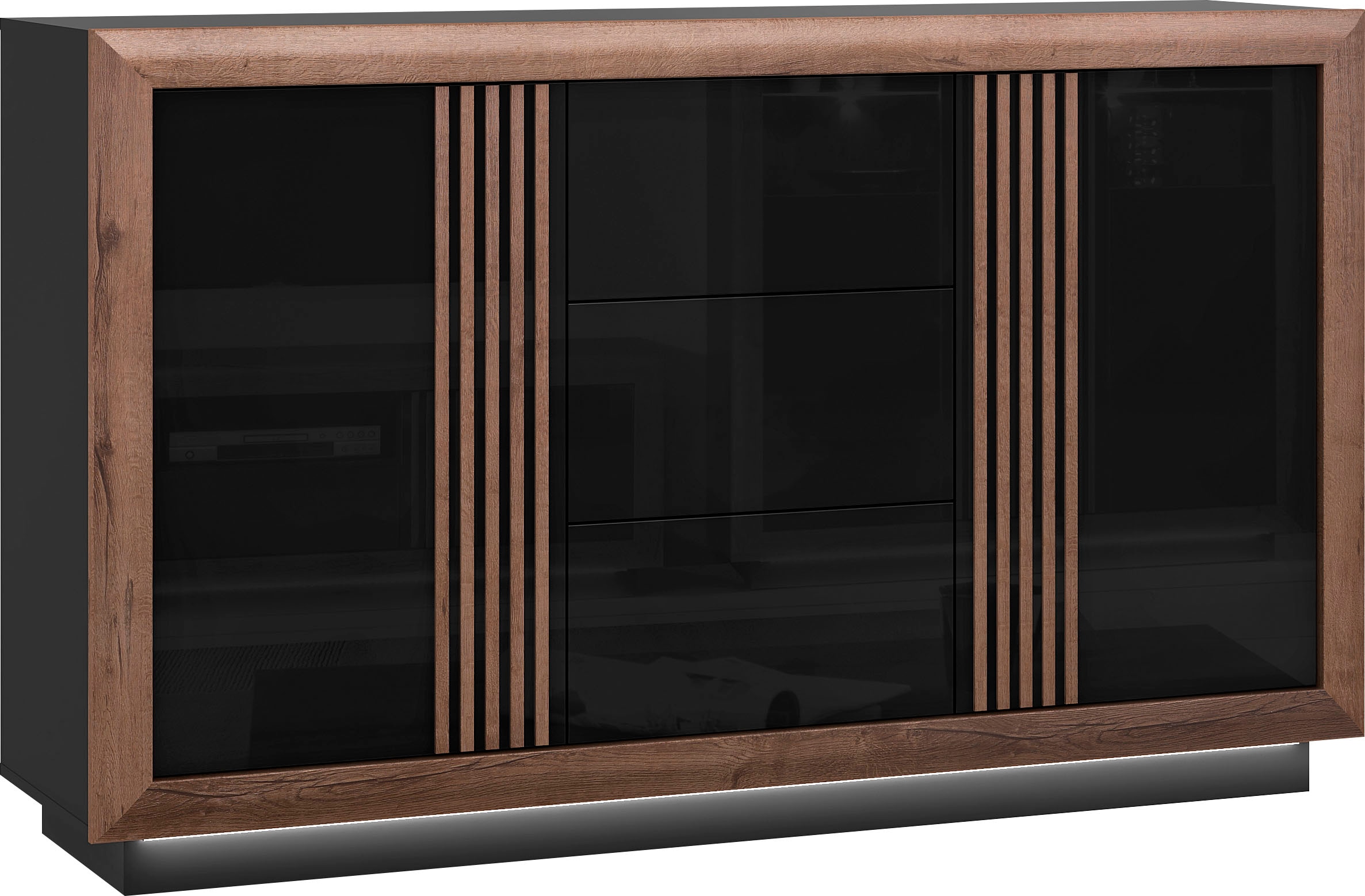 FORTE Sideboard »Savona«, Breite 162 cm, inkl. Sockelbeleuchtung