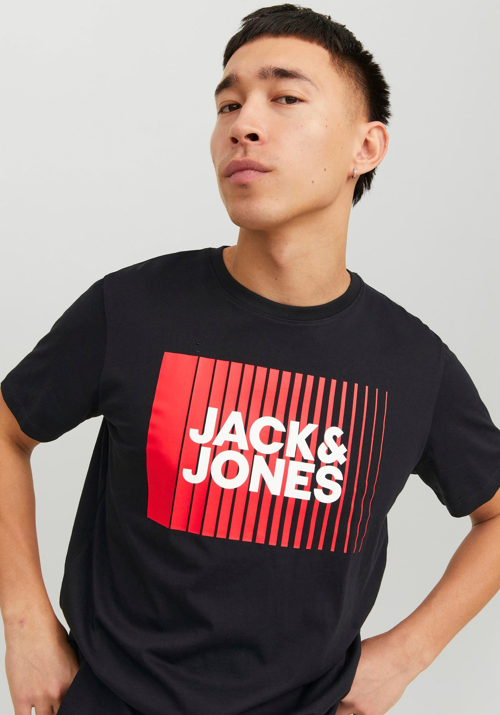 Jack & Jones Herren Rundhals T-Shirt JJECORP LOGO - Regular Fit günstig online kaufen