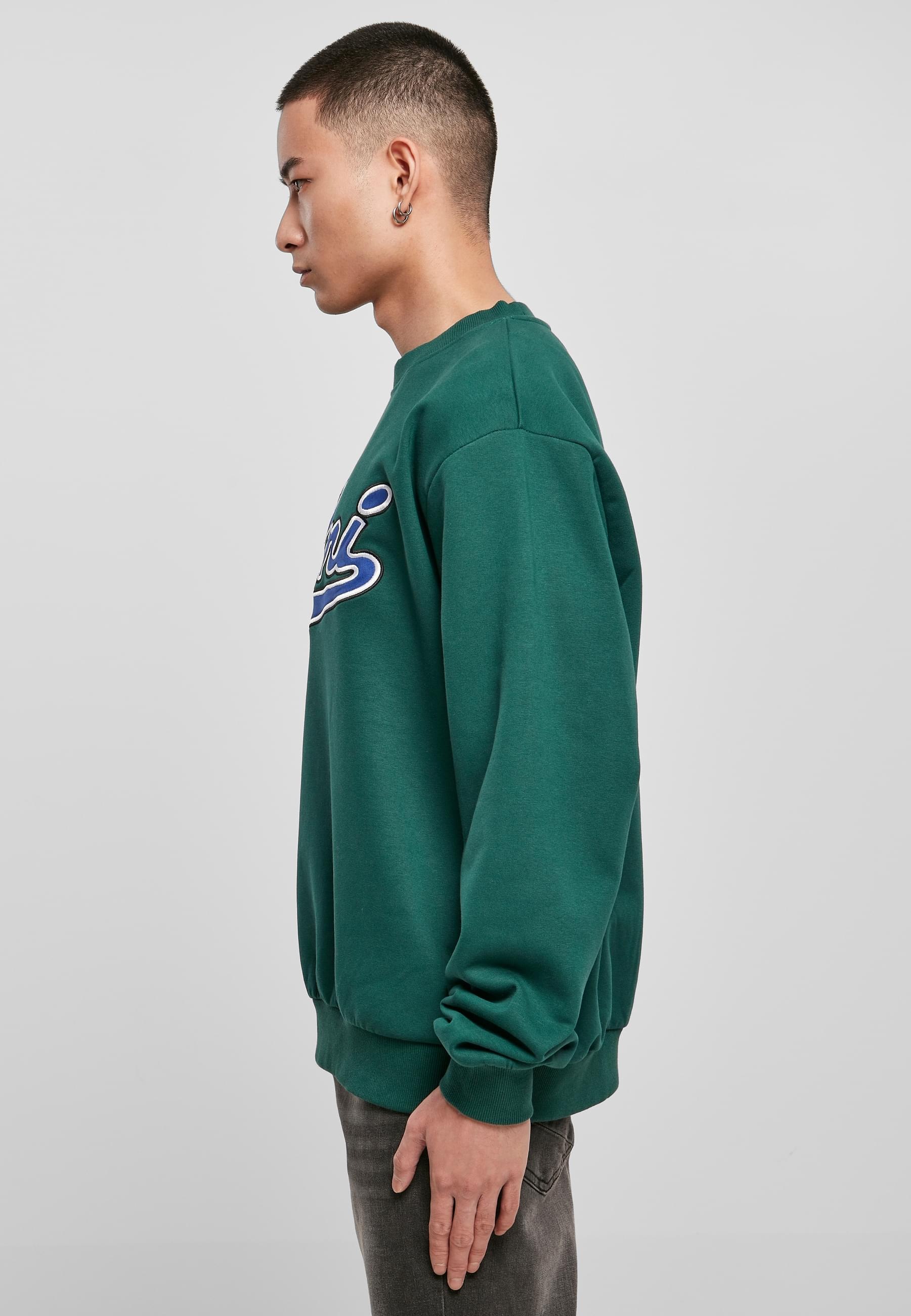 Karl Kani Rundhalspullover »Karl Kani Herren KU224-005-1 KK Varsity OS Crew dark green«, (1 tlg.)
