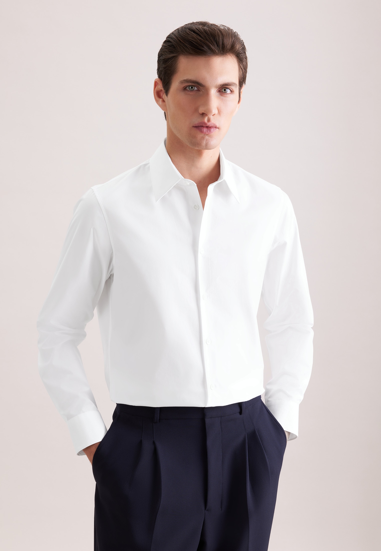 seidensticker Businesshemd "Schwarze Rose" Straight 1/1 Kentkragen Uni günstig online kaufen