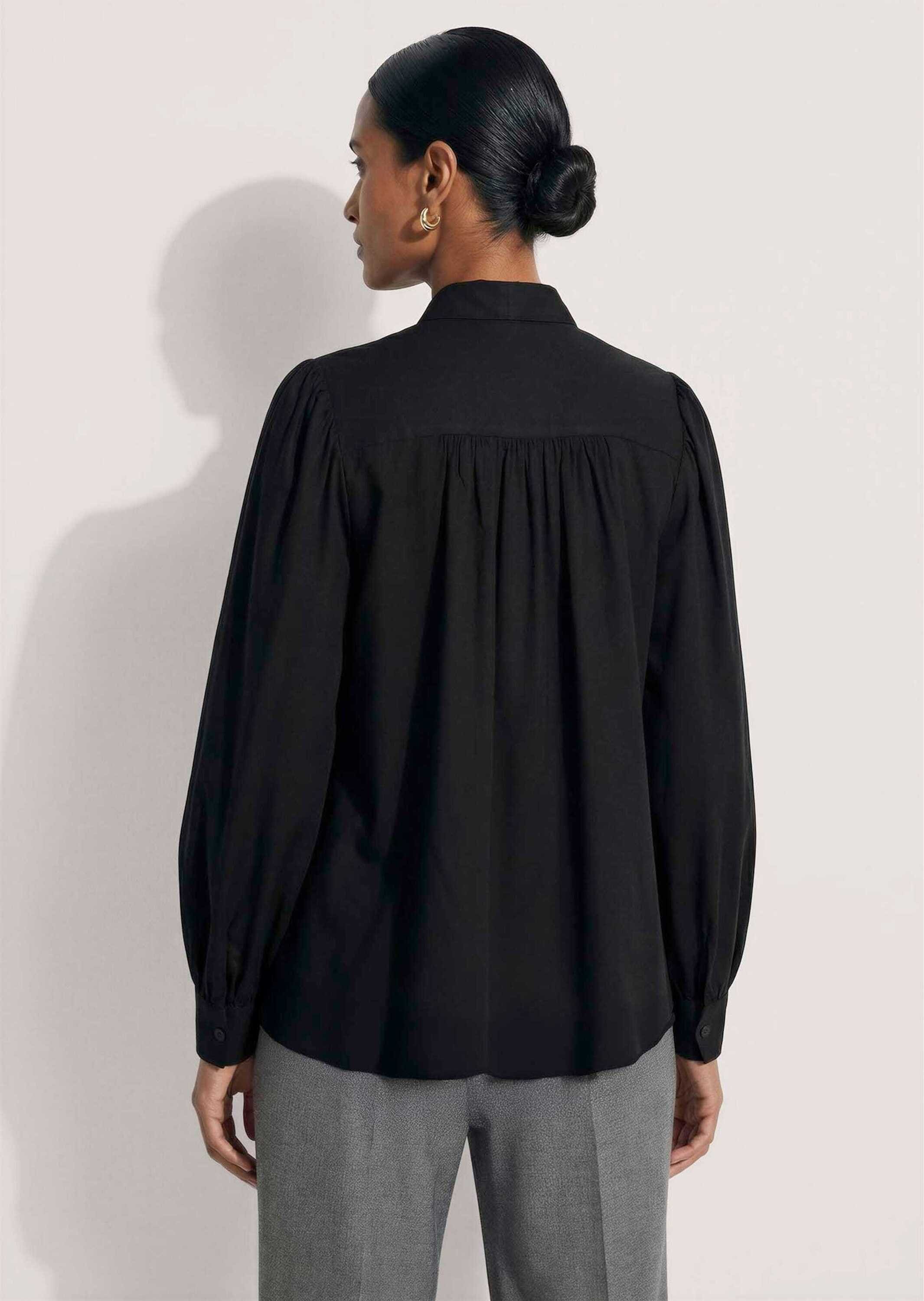 MADELEINE Langarmbluse »Bluse Schluppenbluse mit Biesen«