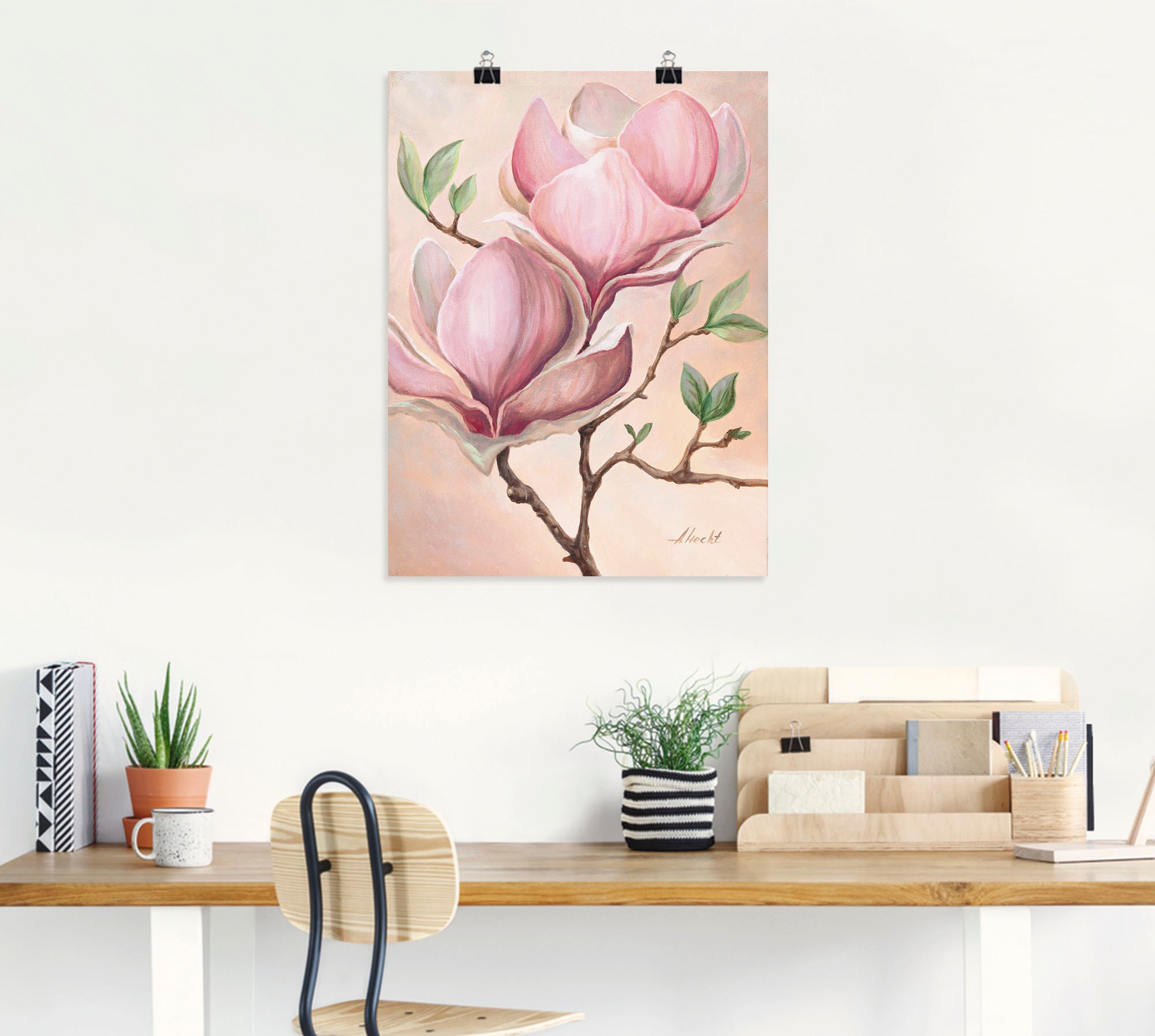 Artland Wandbild »Magnolienblüten«, Blumen, (1 St.), als Leinwandbild, Poster in verschied. Größen