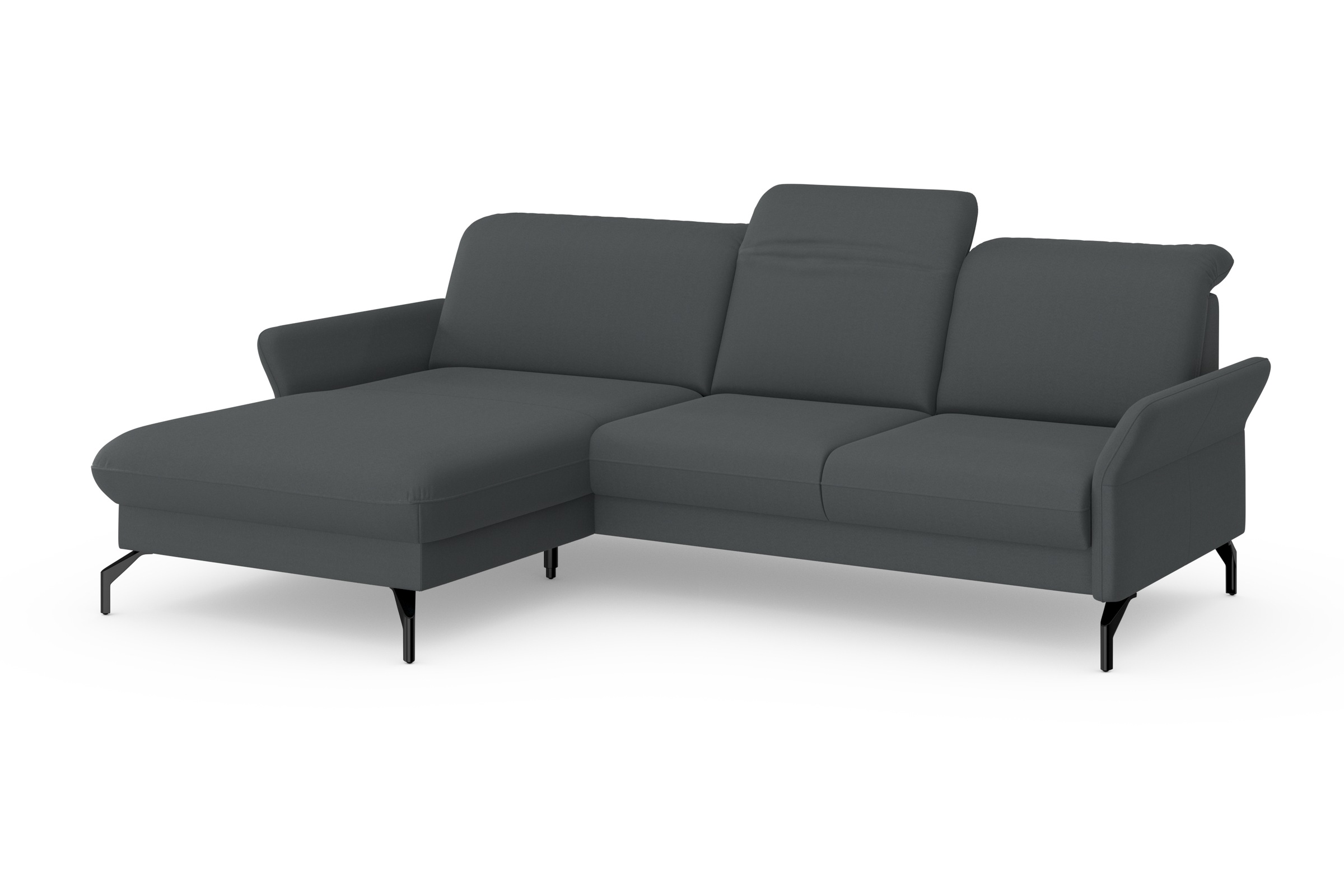 sit&more Ecksofa »Fashion L-Form«, wahlweise mit Kopfteilverstellung und Vorziehsitz, motorisch