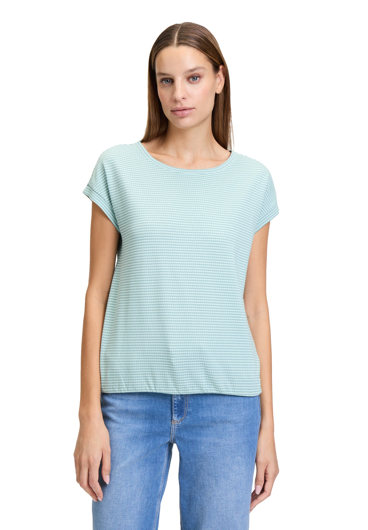 Betty&Co Kurzarmshirt "Betty & Co Damen Casual-Shirt mit Gummizug", (1 tlg. günstig online kaufen
