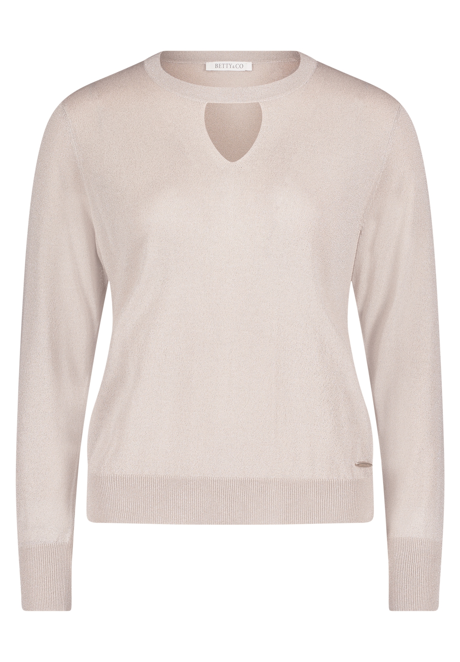 Betty&Co Strickpullover "Betty & Co Strickpullover mit Lurexfaden", Cut-Out günstig online kaufen