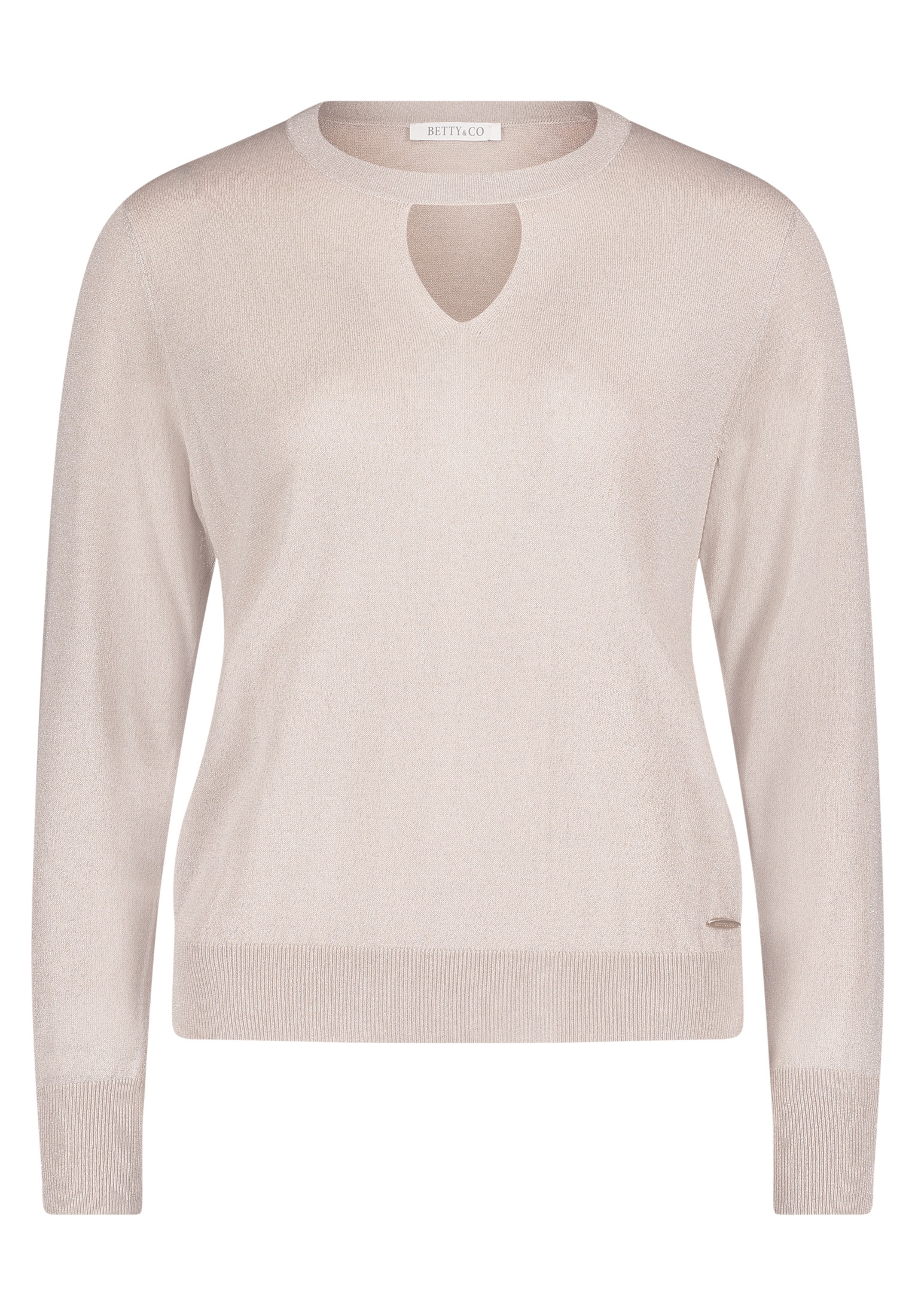 Betty&Co Strickpullover "Damen Strickpullover mit Lurexfaden" 1 Stk. tlg. C günstig online kaufen