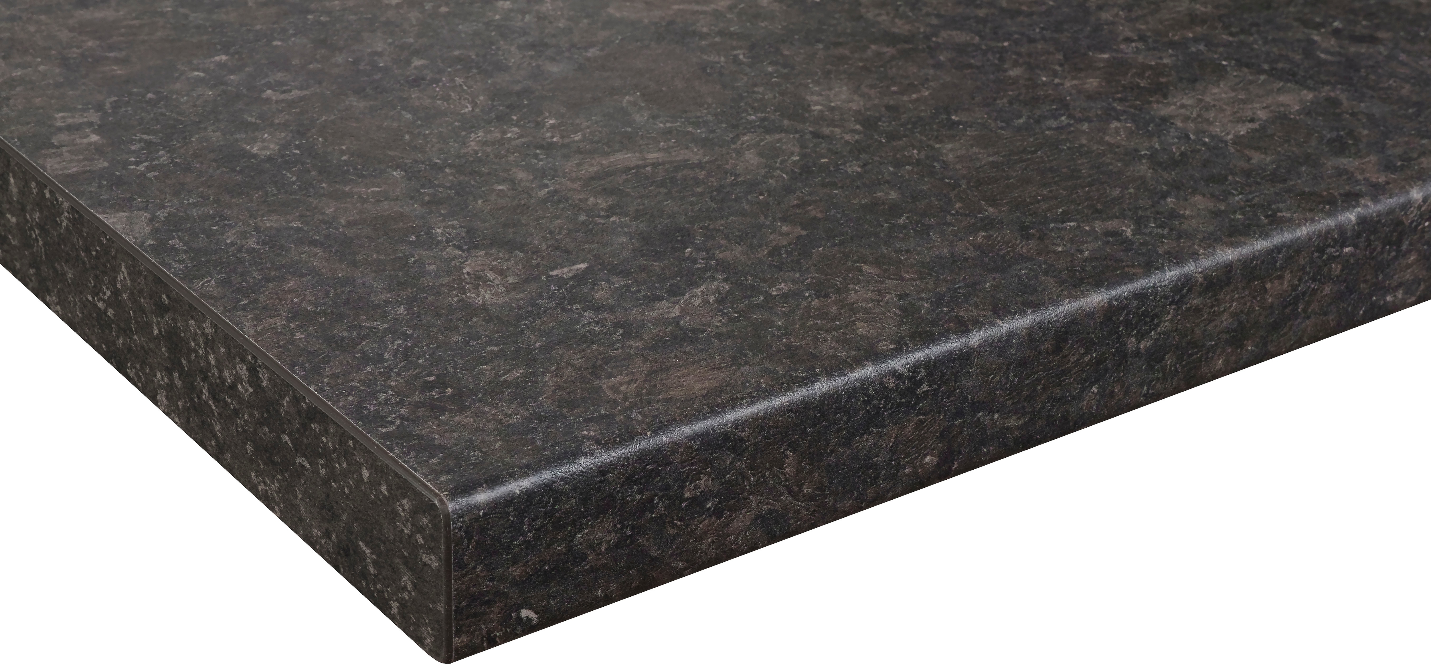 Arbeitsplatte WIHO KÜCHEN, B:270cm H:3,8cm T:60cm, grau, Küche, Tischplatten, "Flexi", 38 mm stark, von drei Seiten ummantelt