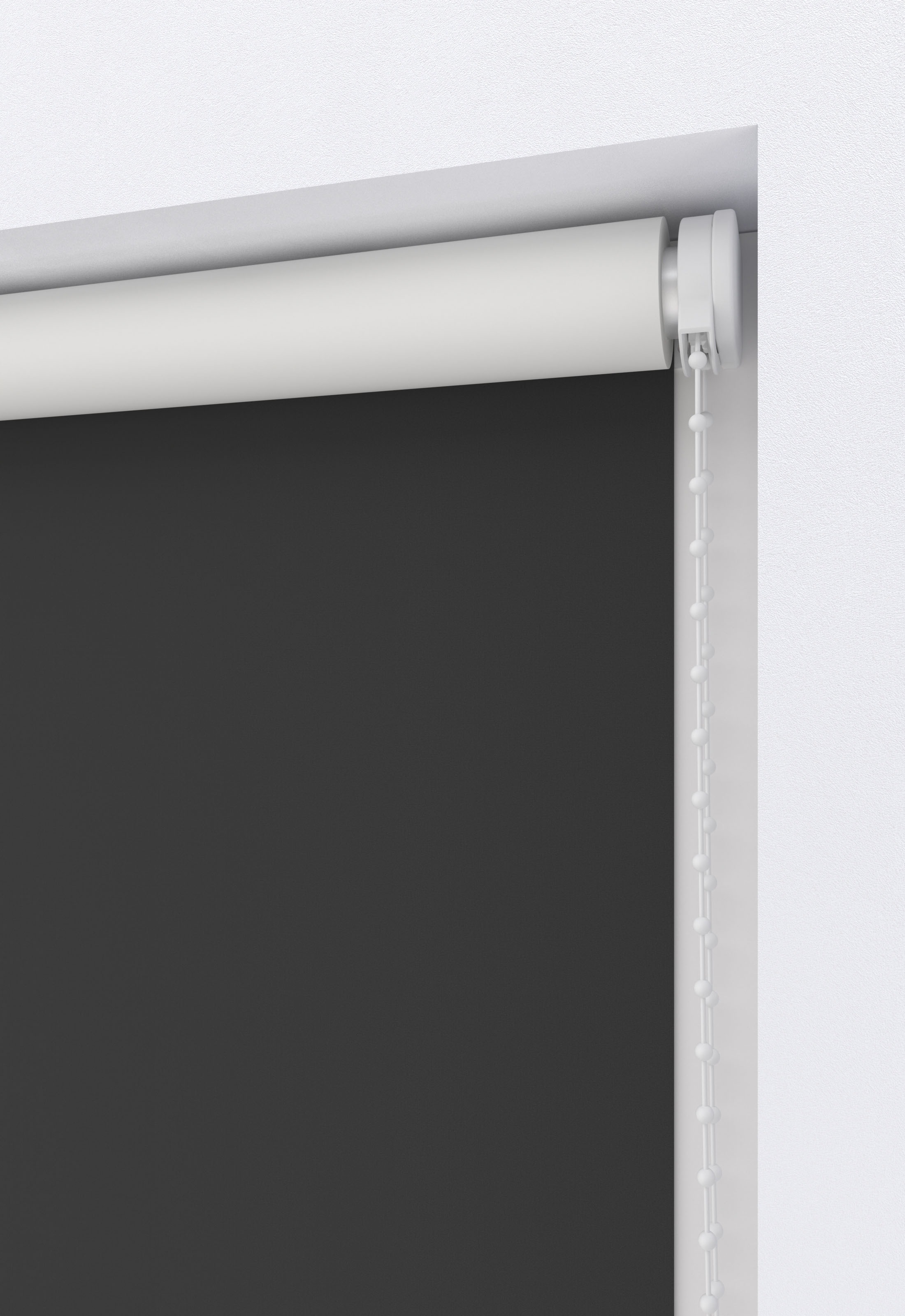 Thumbnail - my home Rollo "Ina" abdunkelnd Hitzeschutz  Wärmedämmung  energiesparend mit Bohren/ohne Bohren freihängend weiße Rückse...