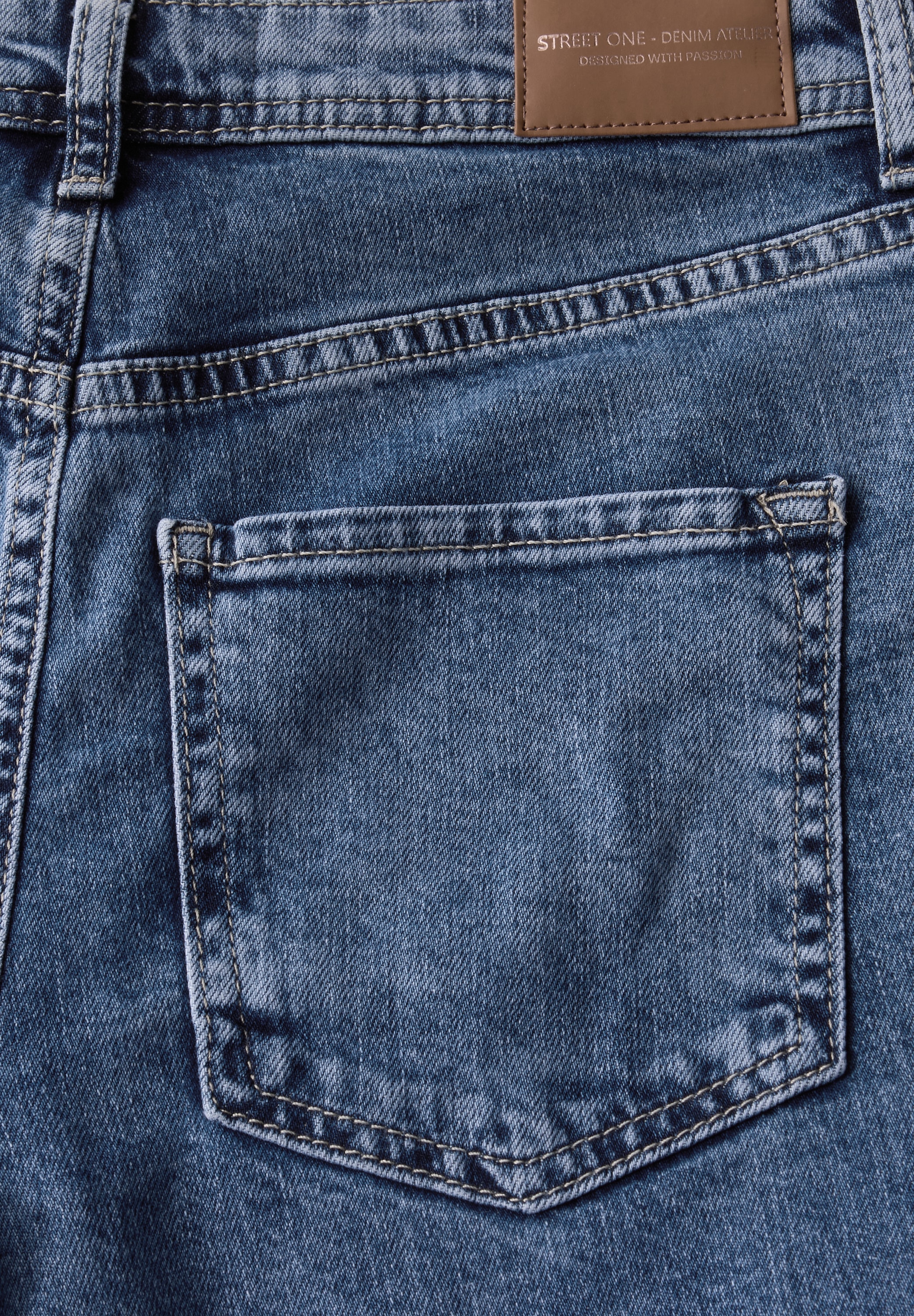 STREET ONE Slim-fit-Jeans, Middle Waist