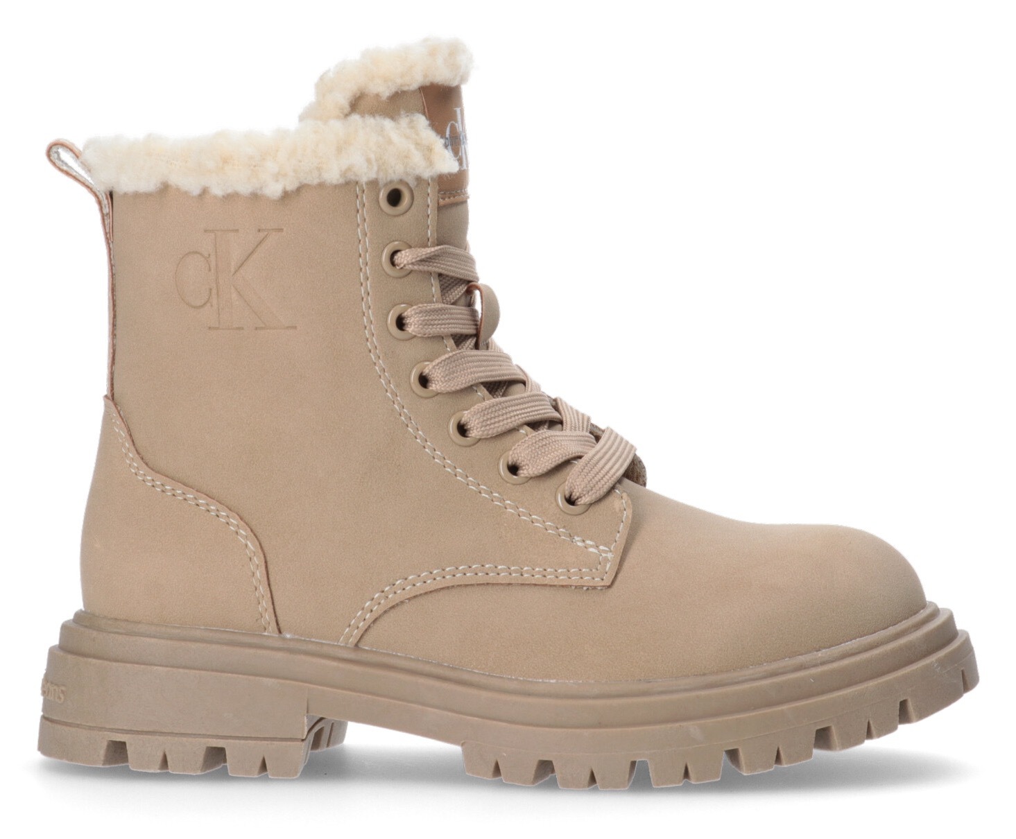 Calvin Klein Jeans Schnürboots, Winterboots, Stiefel mit Plateausohle und Blockabsatz