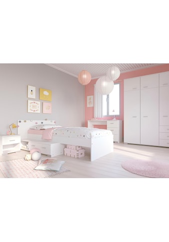 Jugendzimmer-Set »Galaxy«, (Set, 4 St., Kleiderschrank, Bett, Nachttisch und...