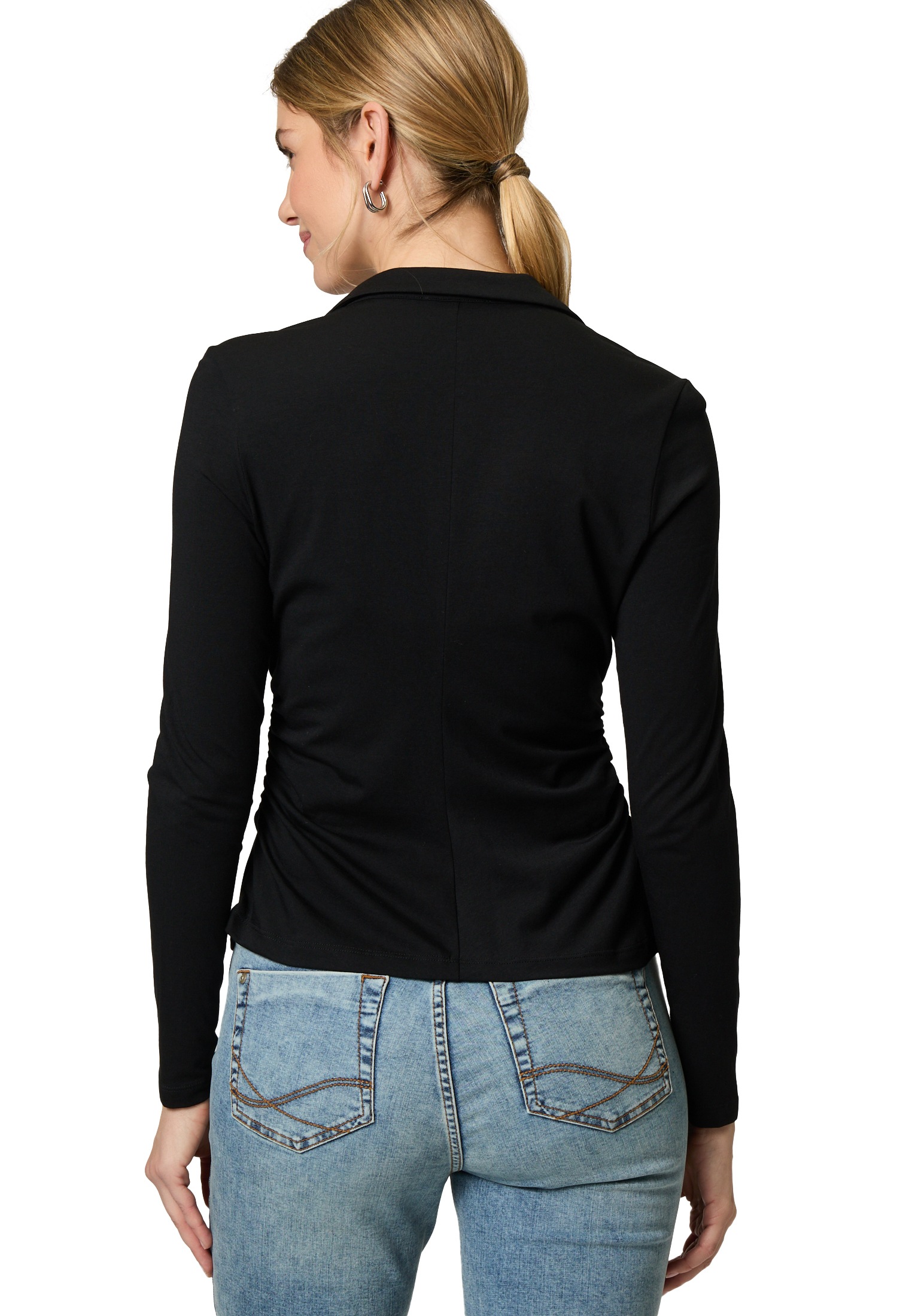 Zero Kurzarmshirt »zero Shirt mit Knopfleiste«, (1 tlg.), Knopfleiste