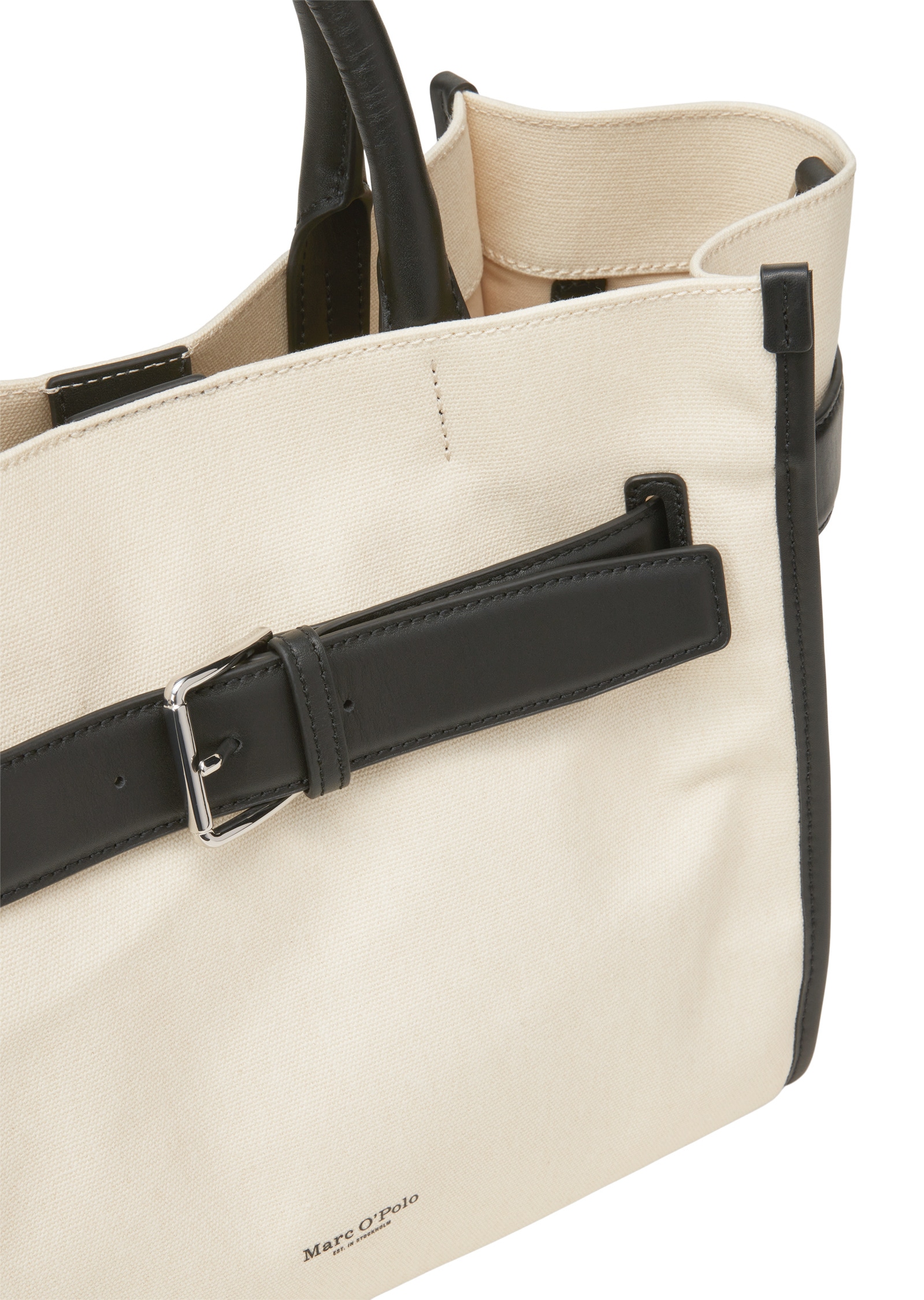 Marc O'Polo Shopper »aus robustem Canvas mit Leder-Details«