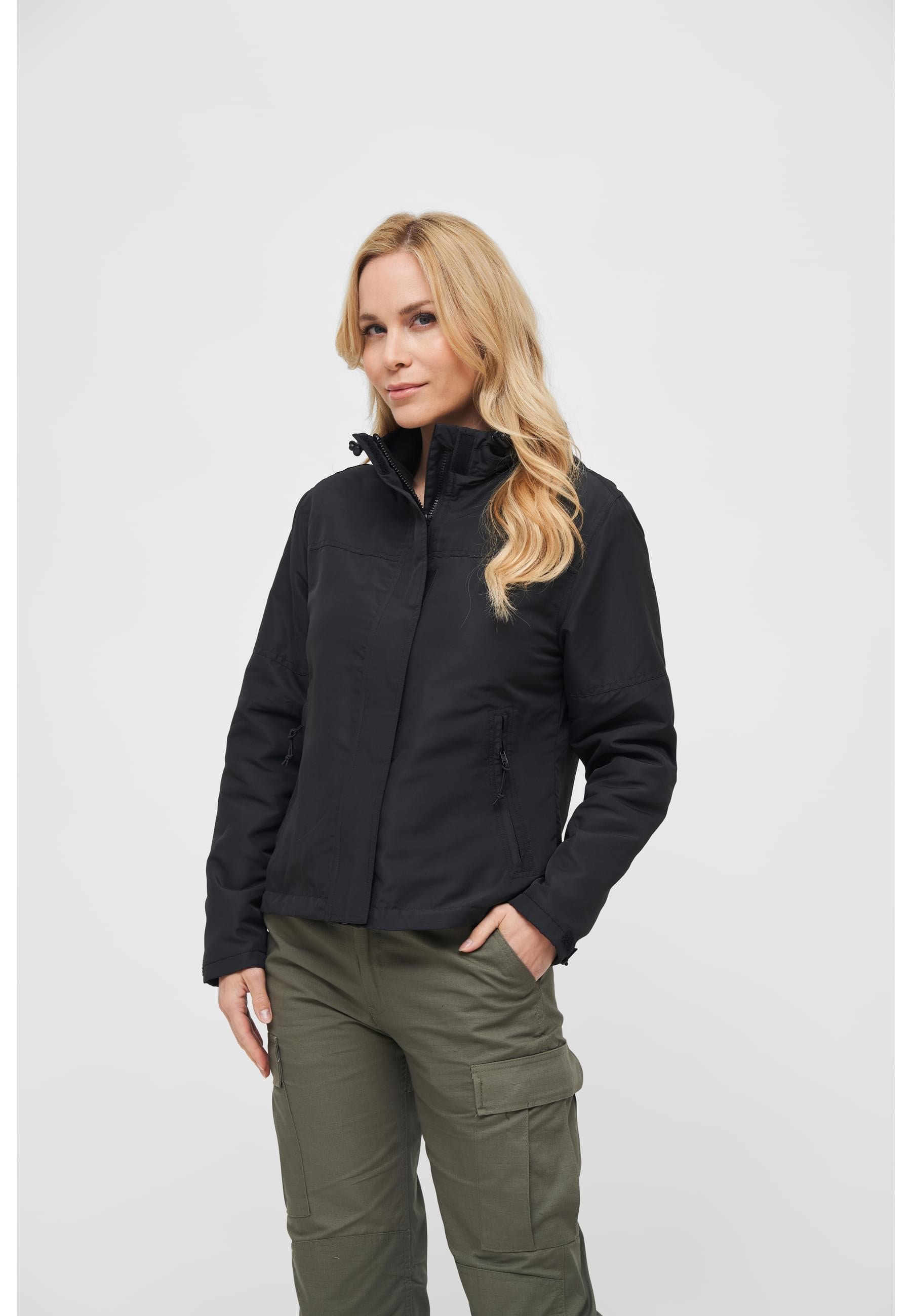 Brandit Allwetterjacke »Brandit Damen Ladies Windbreaker Frontzip«, (1 St.), mit Kapuze