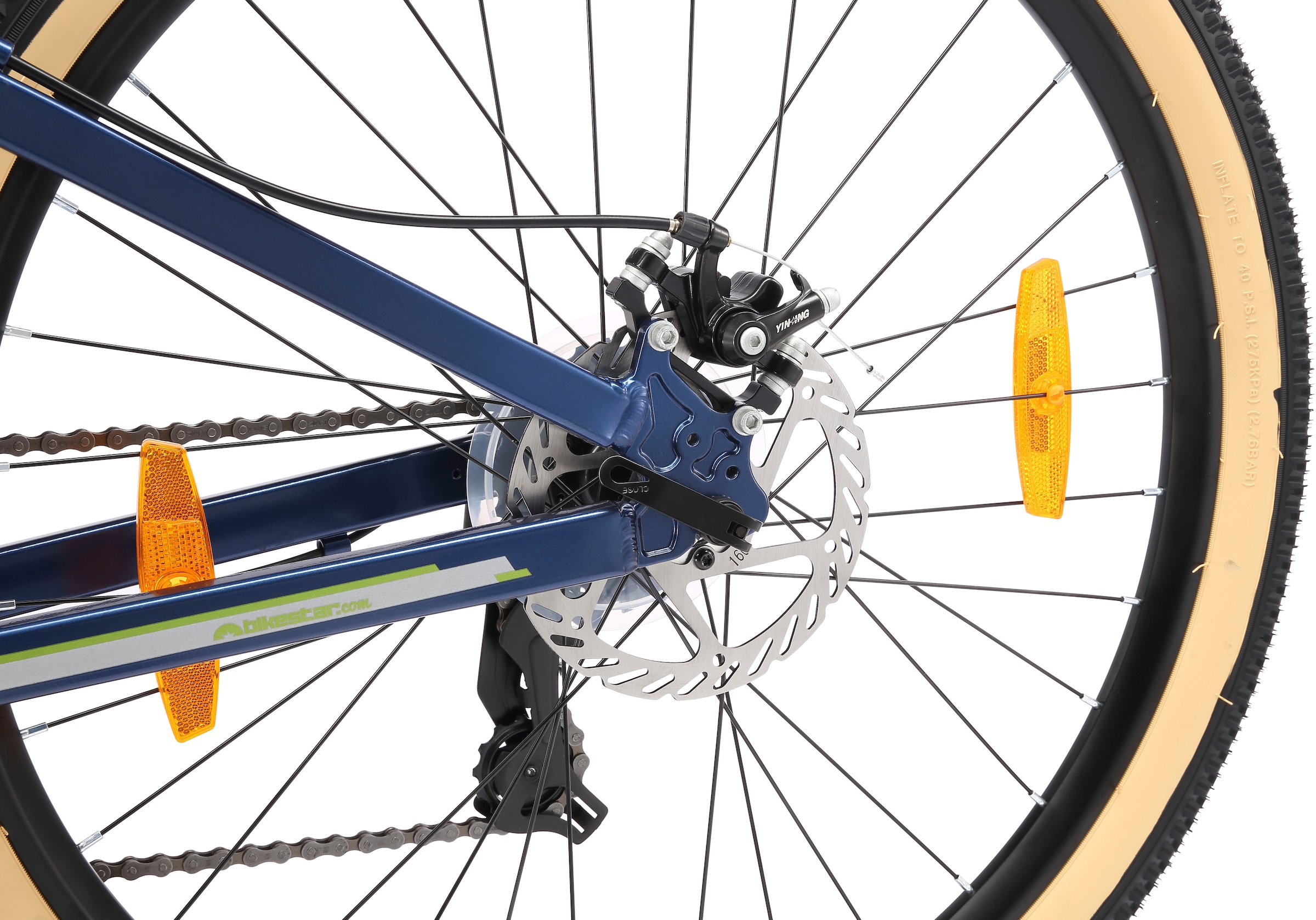 Bikestar Mountainbike 21 Gang Shimano RD-TY300 Schaltwerk Kettenschaltung für Damen und Herren, Kettenschaltung
