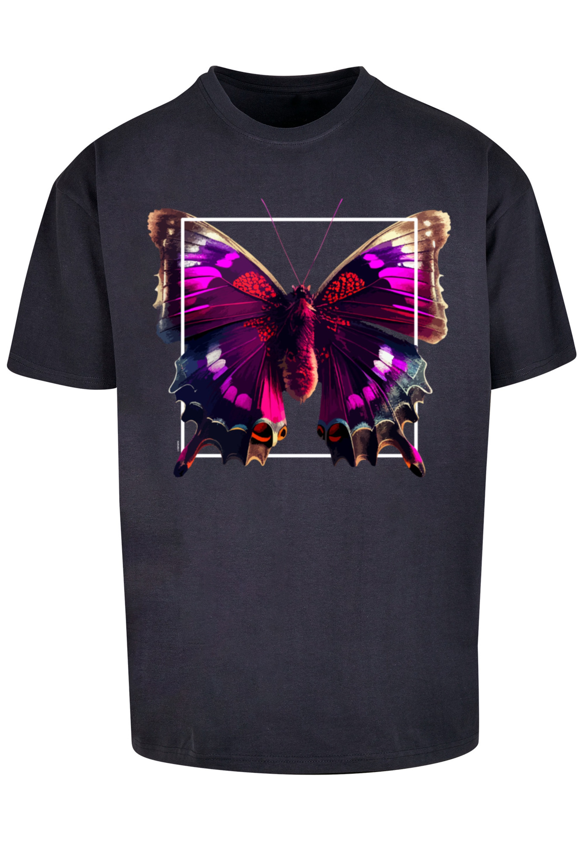 Angabe T-Shirt ▷ | BAUR Keine kaufen F4NT4STIC TEE«, OVERSIZE »Pink Schmetterling