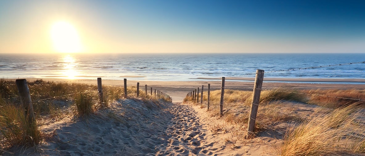 Bönninghoff Leinwandbild, Strand-Strandbilder-Meer-Meer Bilder-Sonnenaufgan günstig online kaufen