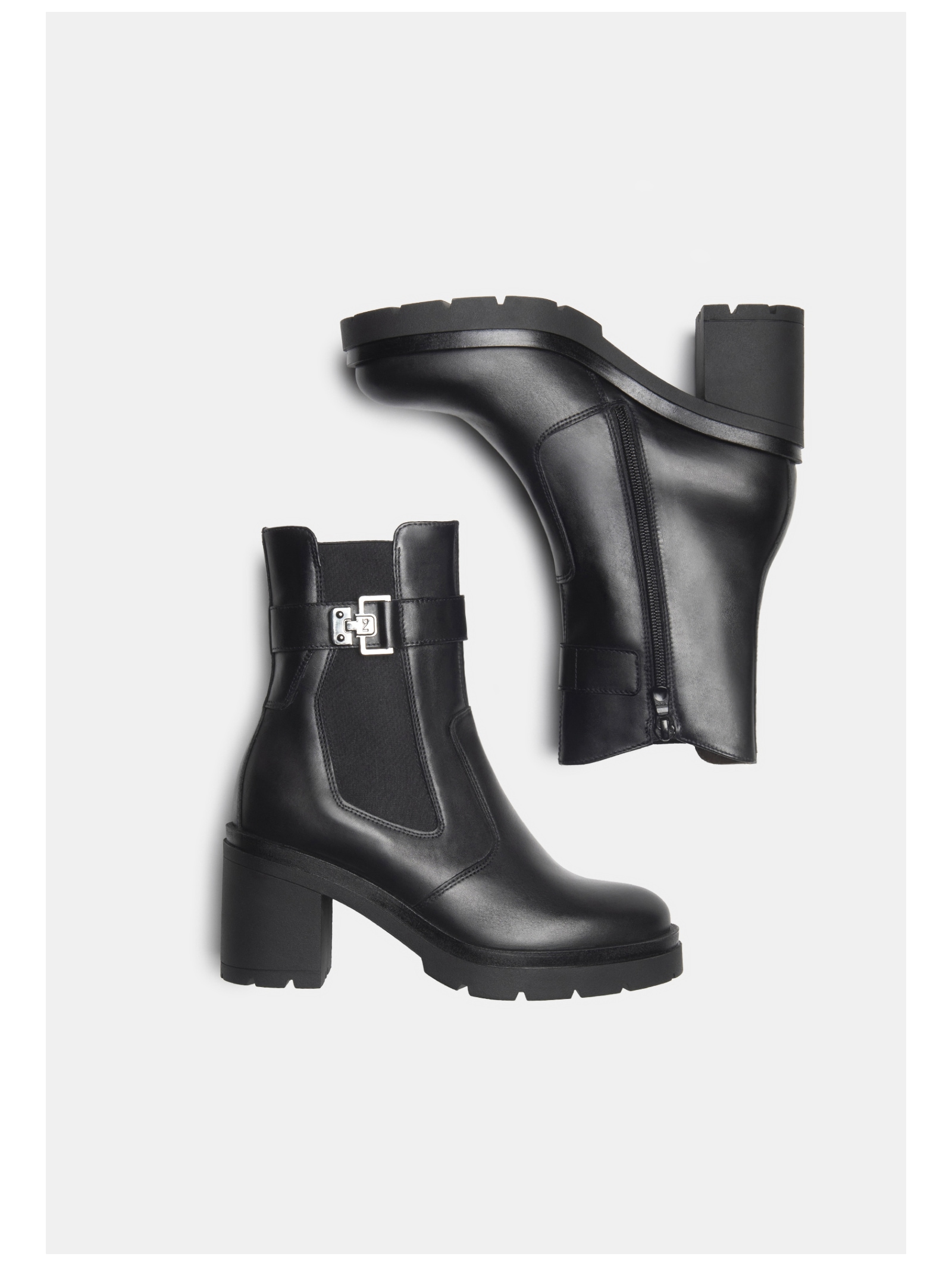 Nero Giardini High-Heel-Stiefelette »Nero Giardini Stiefelette Leder/Textil«