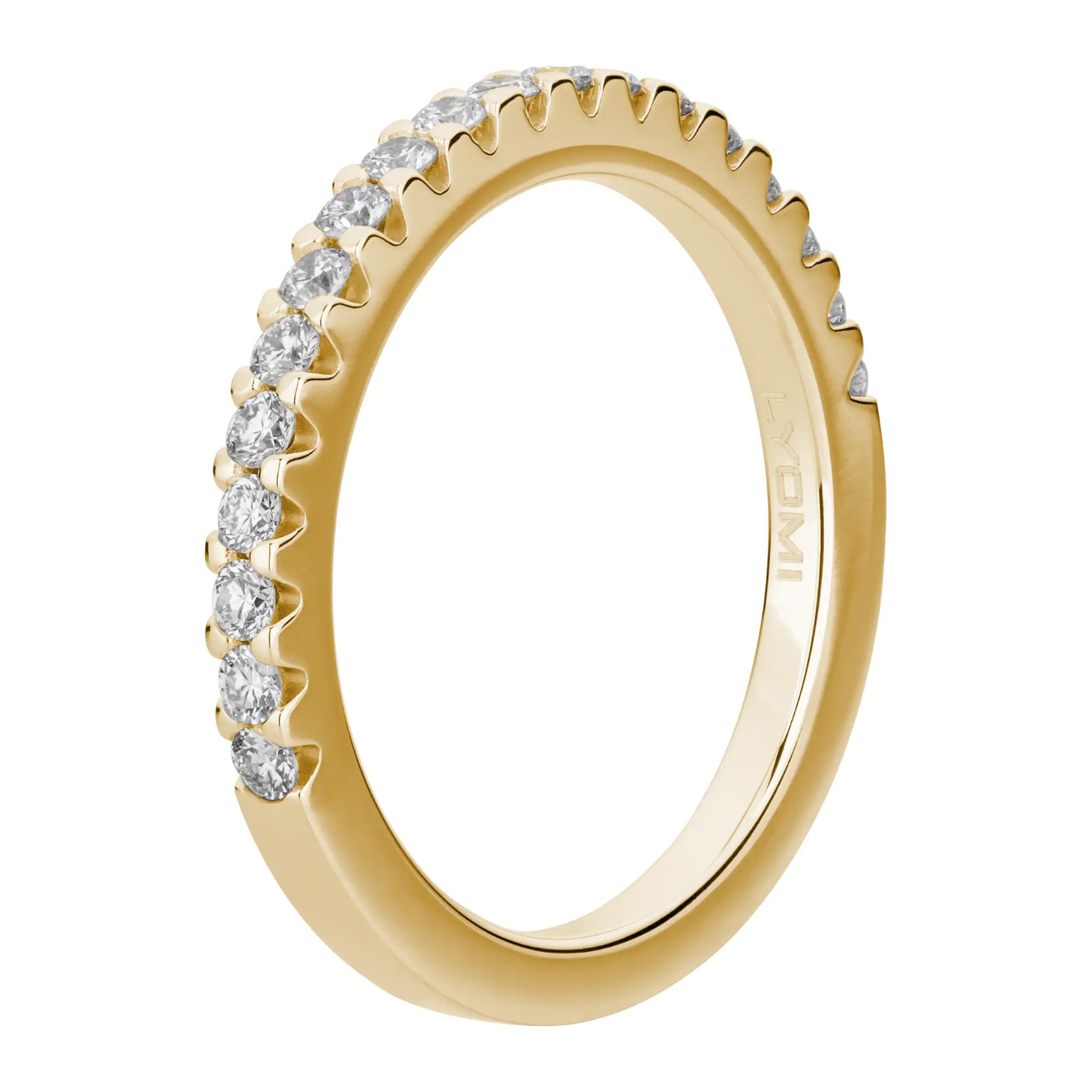 LYOMI Fingerring »585/- Gelbgold 19 synth. Diam. 0,48ct.«
