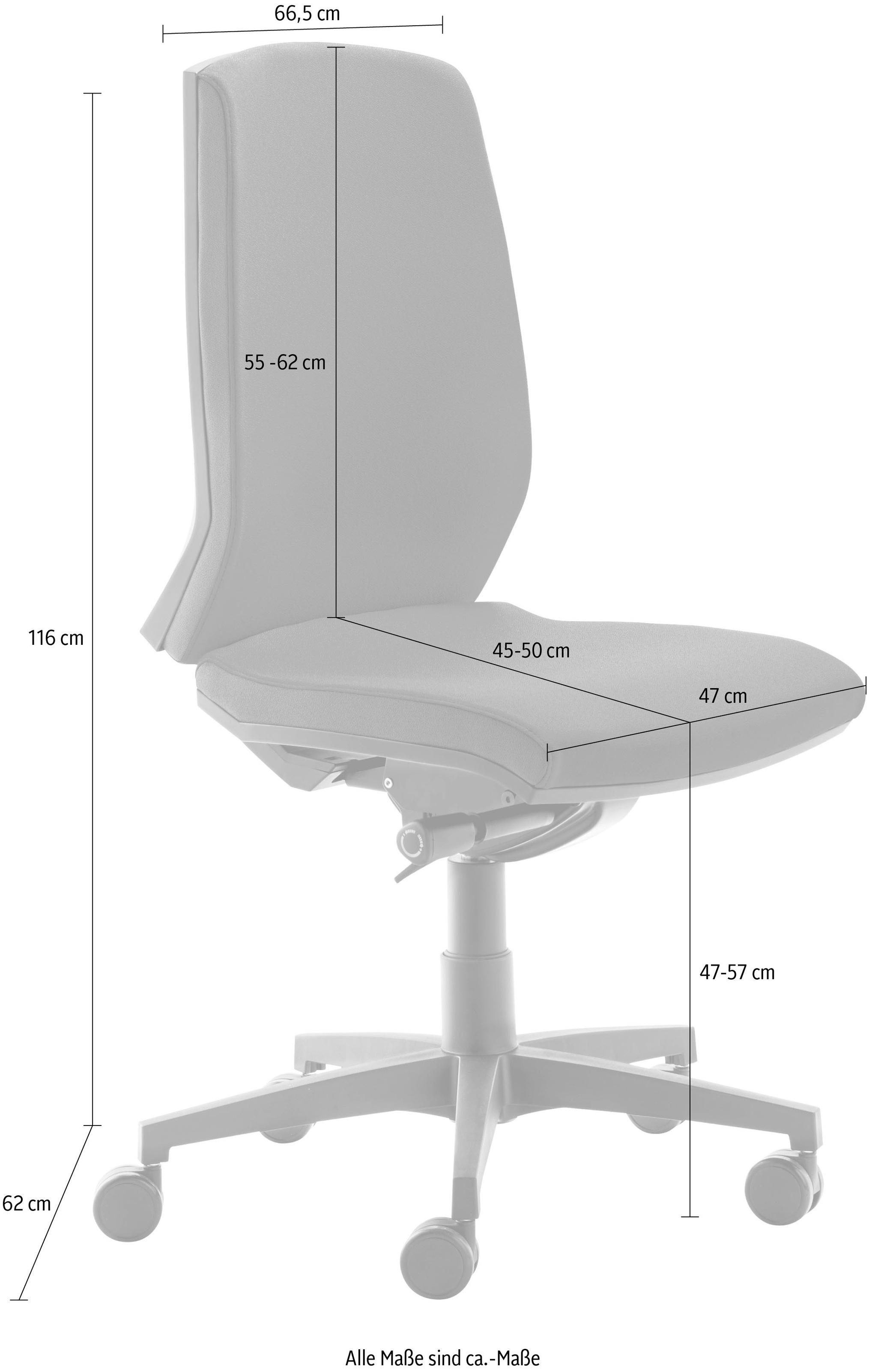 Mayer Sitzmöbel Bürostuhl, Polyester, "MyContract Line"