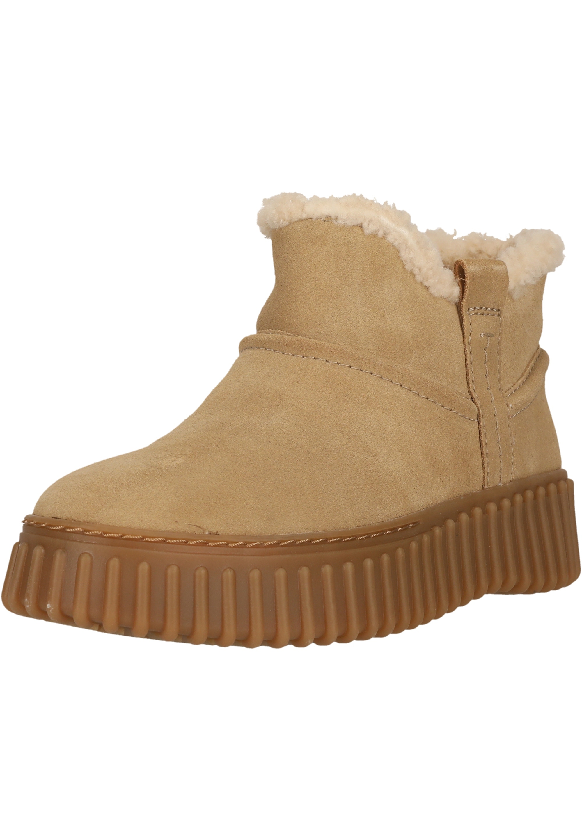 CLARKS Damen Stiefel "Torhill Warm", Gr. 41, beige, Leder, Schuhe, mit warmem Futter