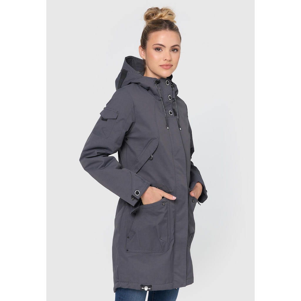 Navahoo Outdoorjacke »Pfefferschote«, mit Kapuze