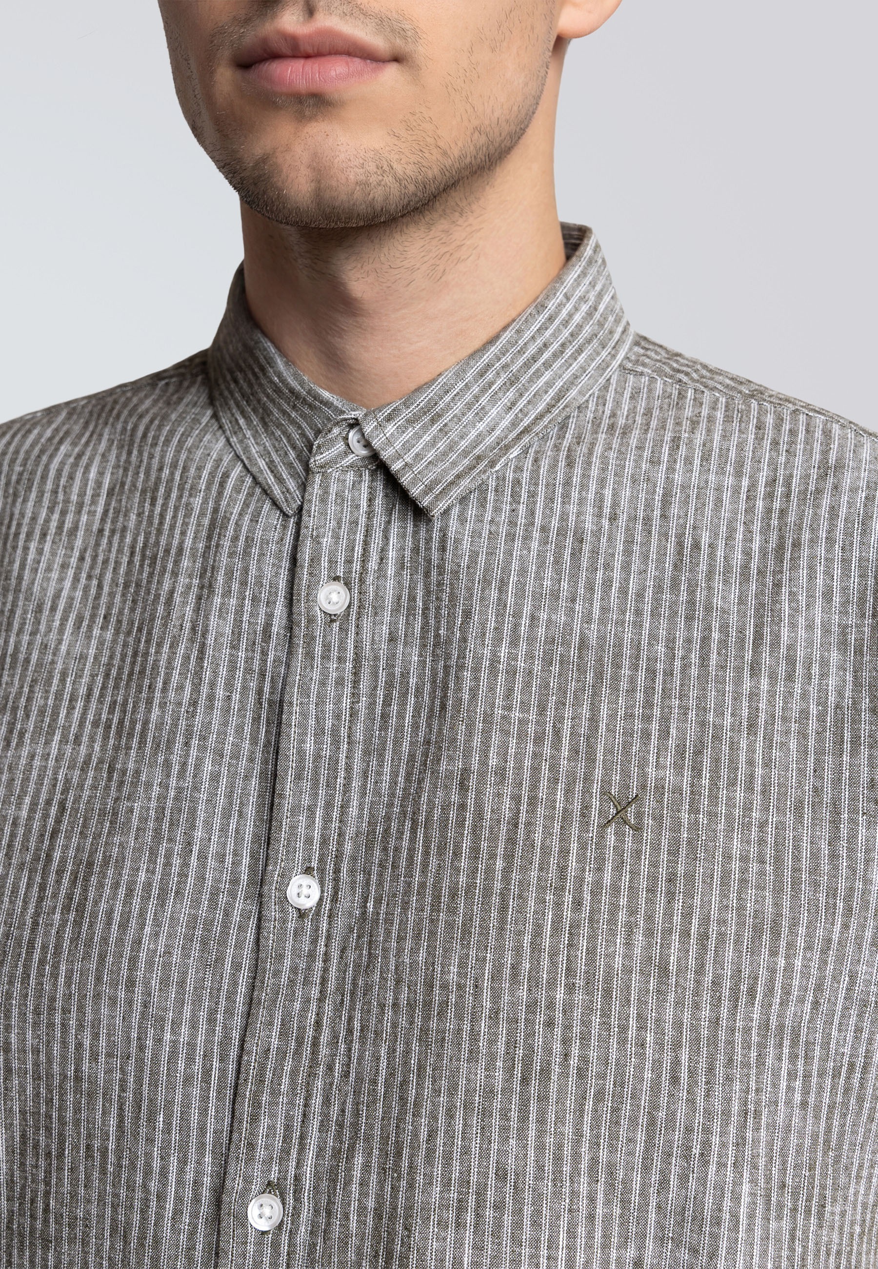 Clean Cut Copenhagen Langarmhemd »Clean Cut Copenhagen Luca Striped S/S Shirt« 1