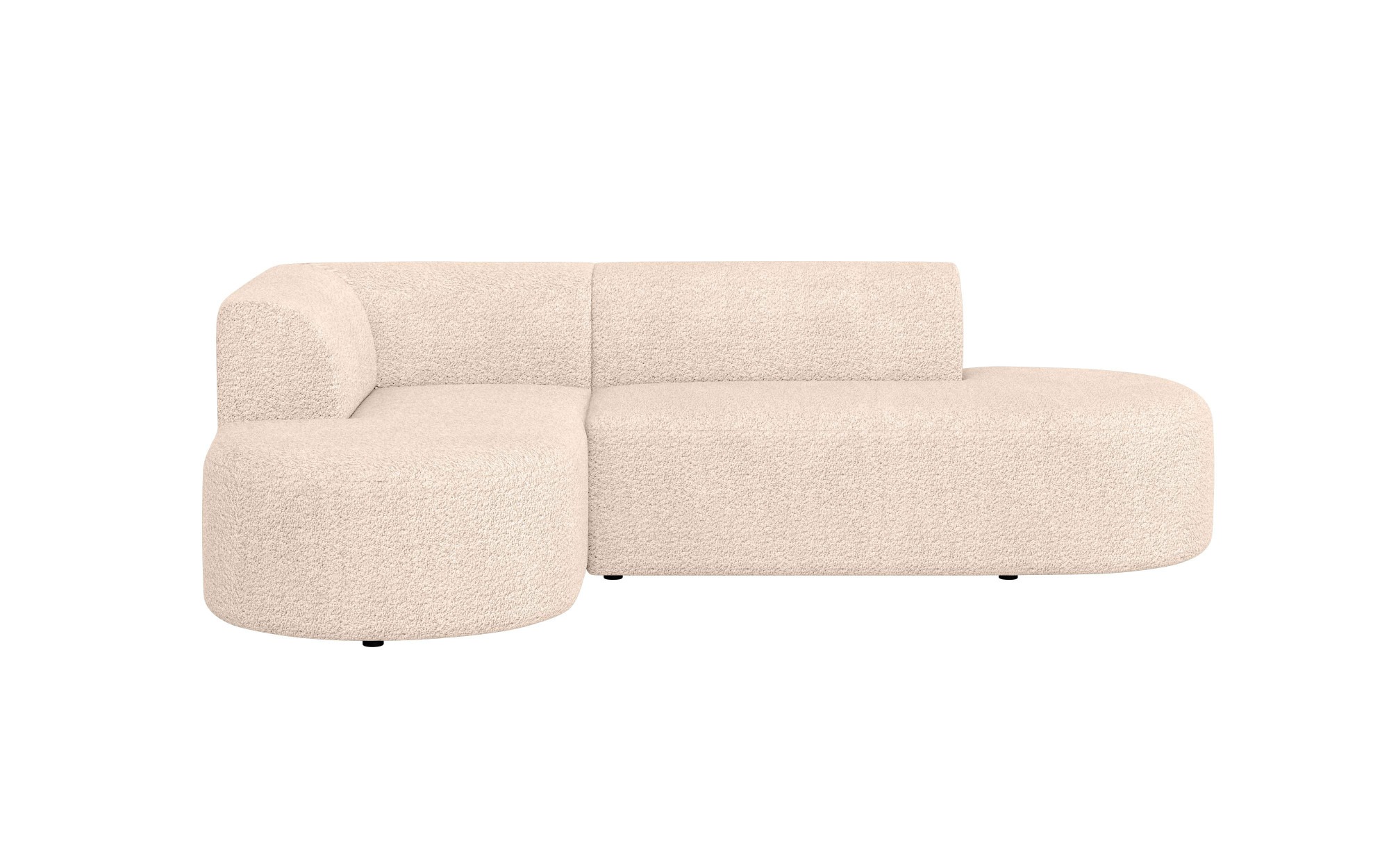 andas Ecksofa »Ecksofa Tvinne mit Ottomane links oder rechts bestellbar«, L-Form, mit Wellenunterfederung, BxTxH 260x170x73 cm