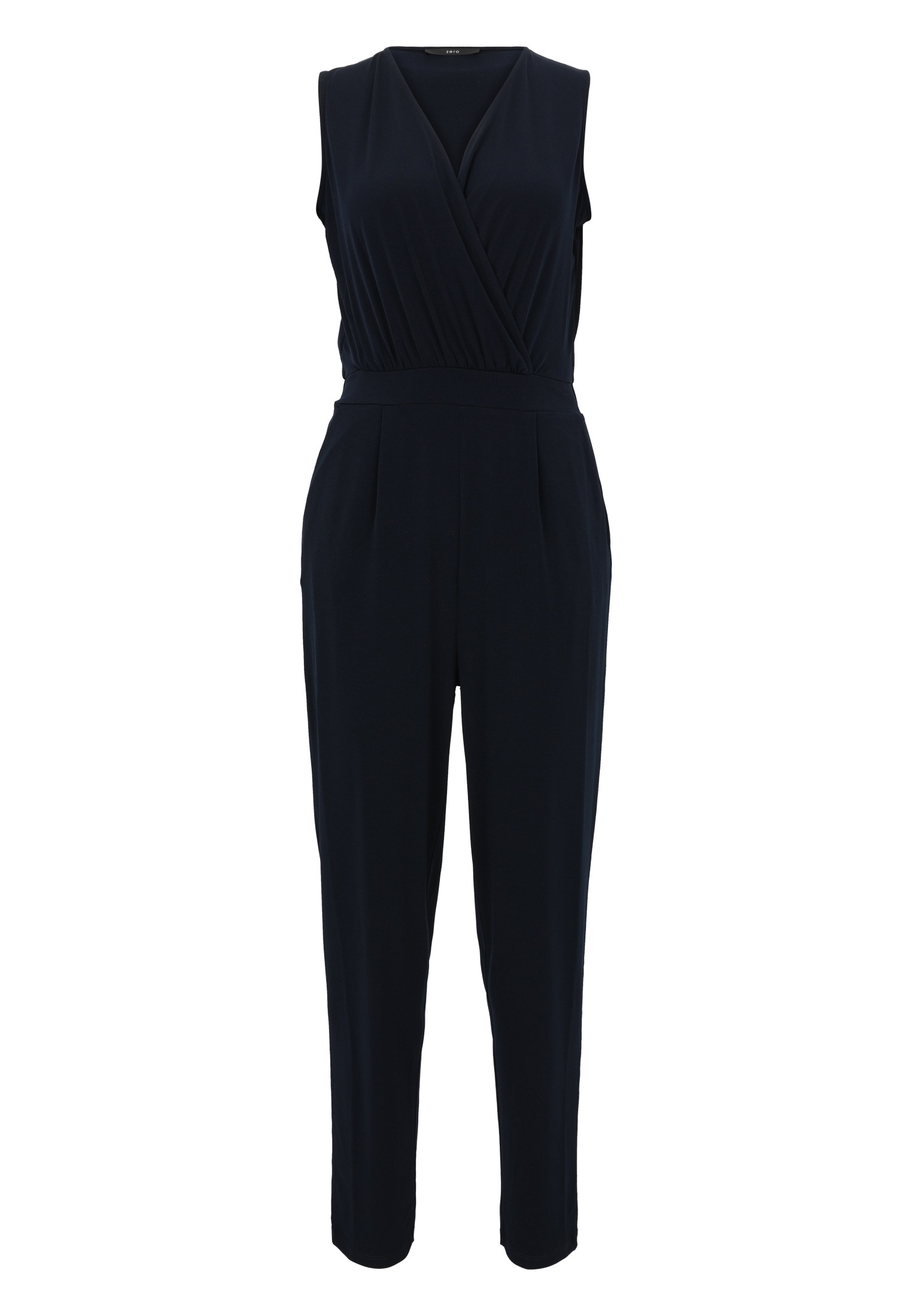 Zero Overall "zero Damen Jersey-Jumpsuit mit Wickeloptik" 1 Stk. tlg. Wicke günstig online kaufen