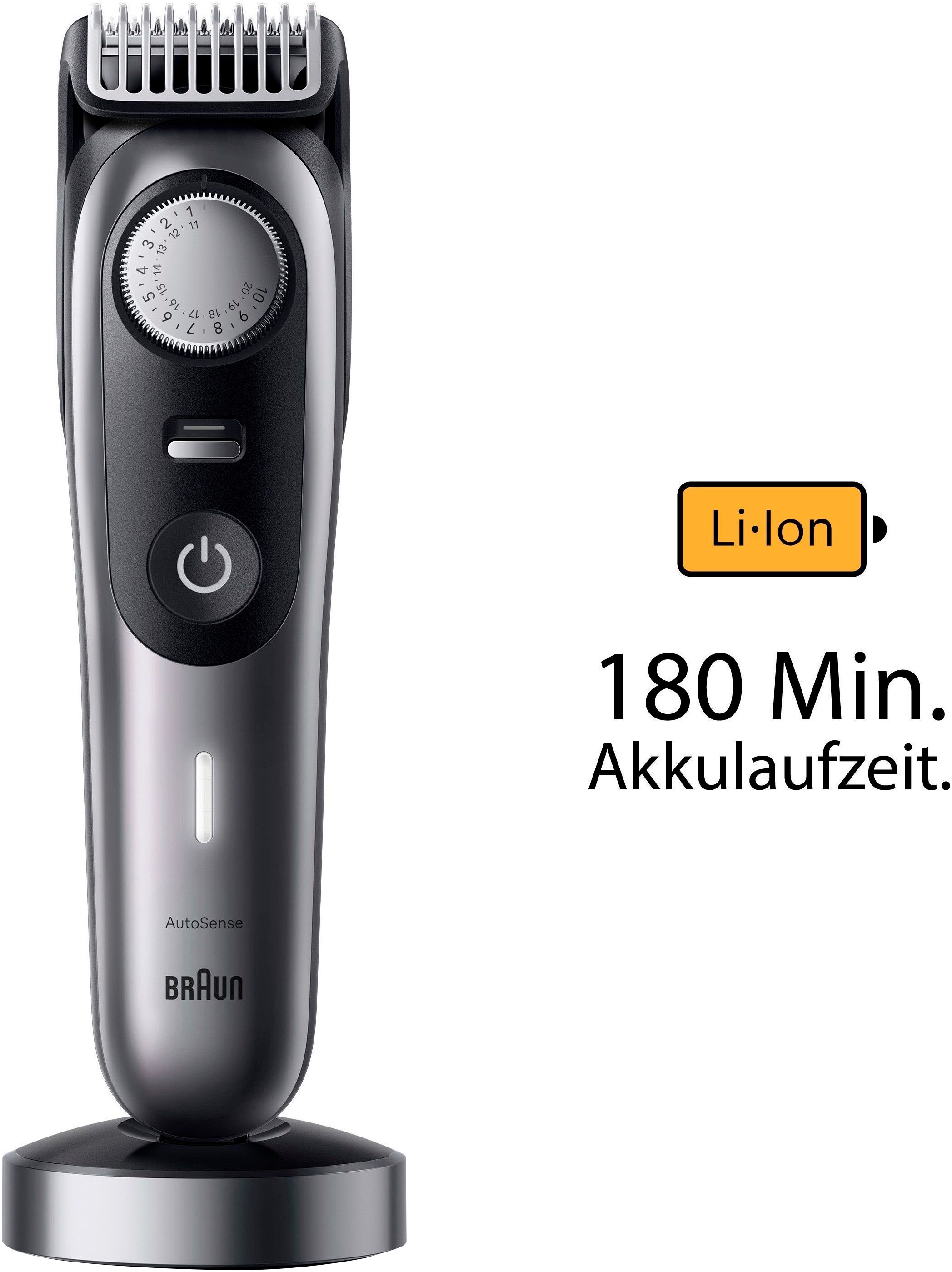 Braun Haarschneider »Barttrimmer BT9440«, 180 Min. kabellose Laufzeit, Wasserdicht