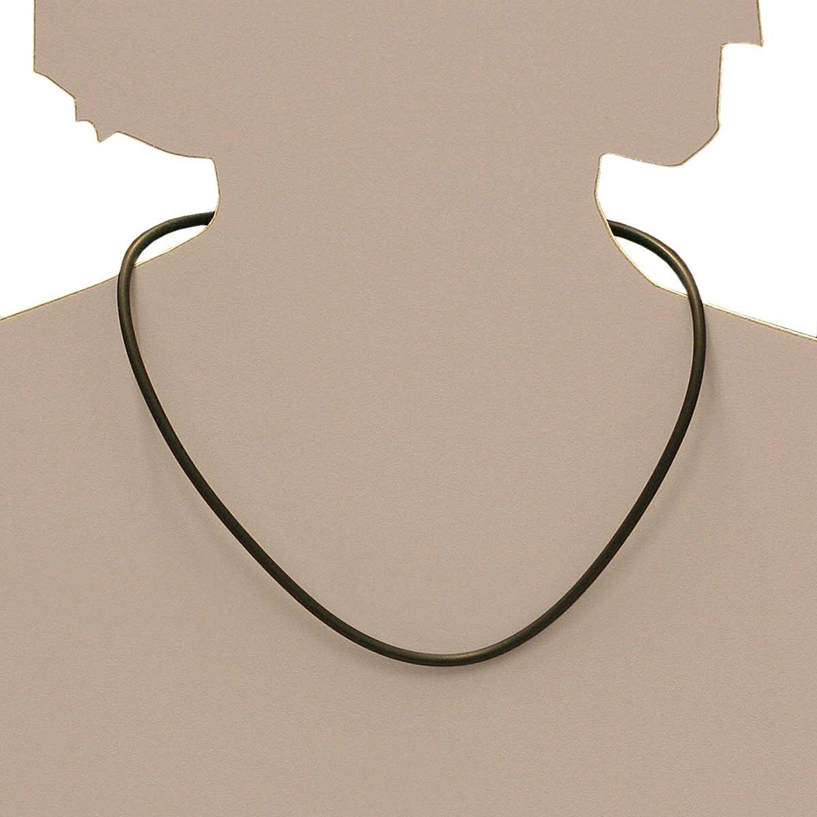 OSTSEE-SCHMUCK Rubber Necklace Black 45 2