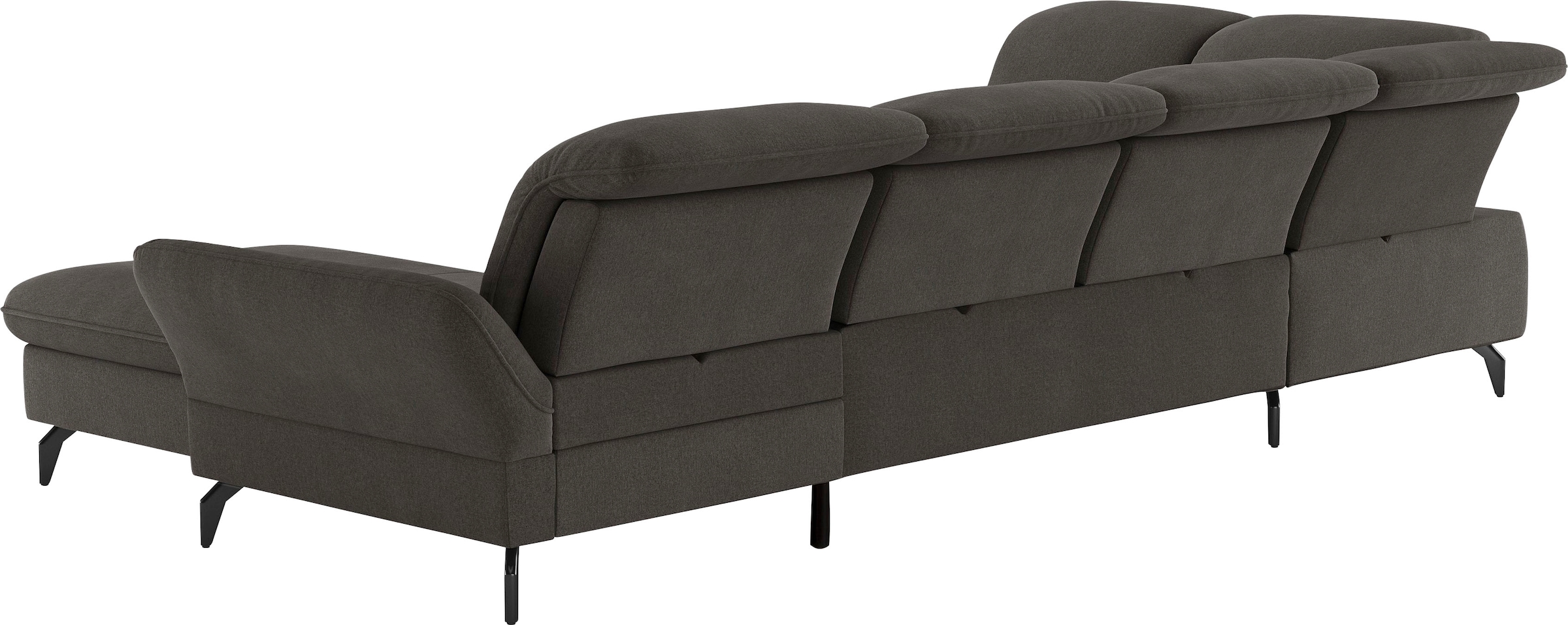 sit&more Wohnlandschaft »Leandro U-Form«, Wahlweise mit Bett-, Kopfteil - und Armlehnfunktion, sowie Bettkasten