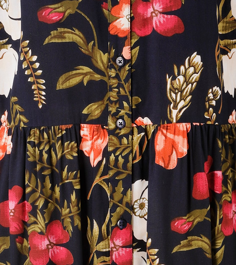 Aniston CASUAL Maxikleid mit farbenfrohen Blumendruck - jedes Teil ein Unikat - NEUE KOLLEKTION