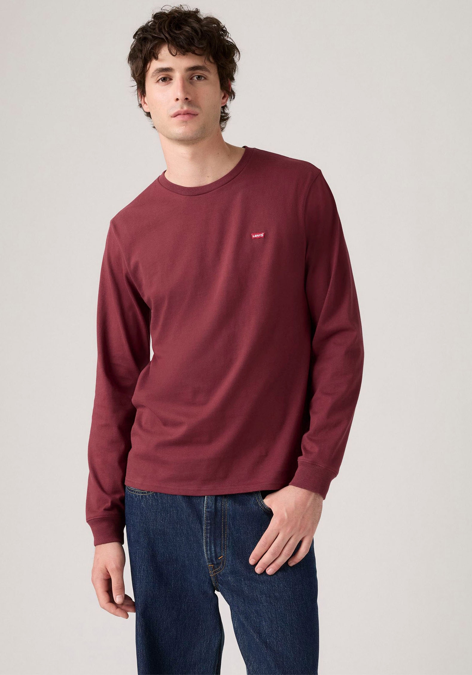Levis Langarmshirt mit Logo-Applikation günstig online kaufen