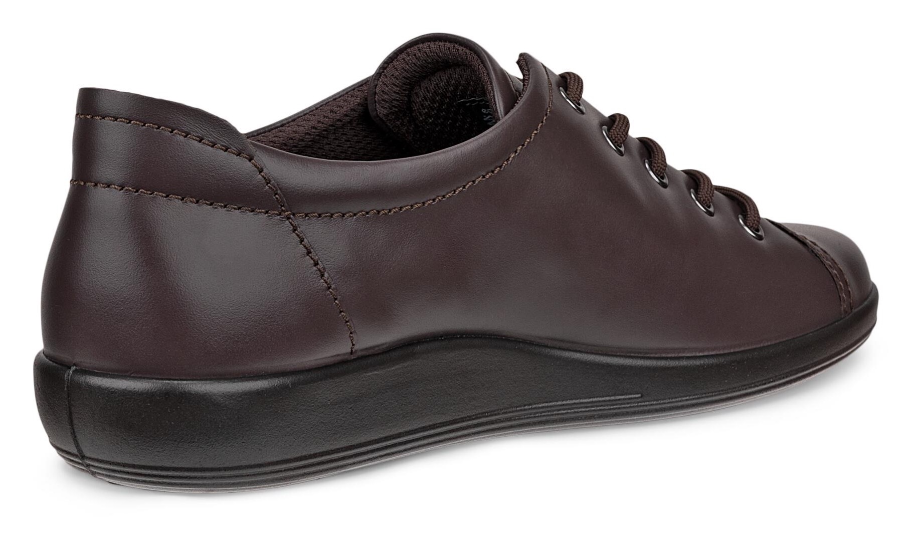 Ecco Schnürschuh »Ecco Soft 2.0«, Freizeitschuh, Halbschuh, Schnürschuh mit dezenter Logo Prägung