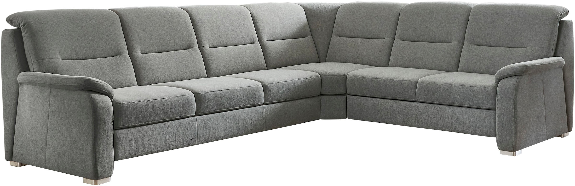 Die PlanBar Ecksofa »PP-HS10002« wahlweise mit Rückverstellung, Bettfunktion und Schubkasten