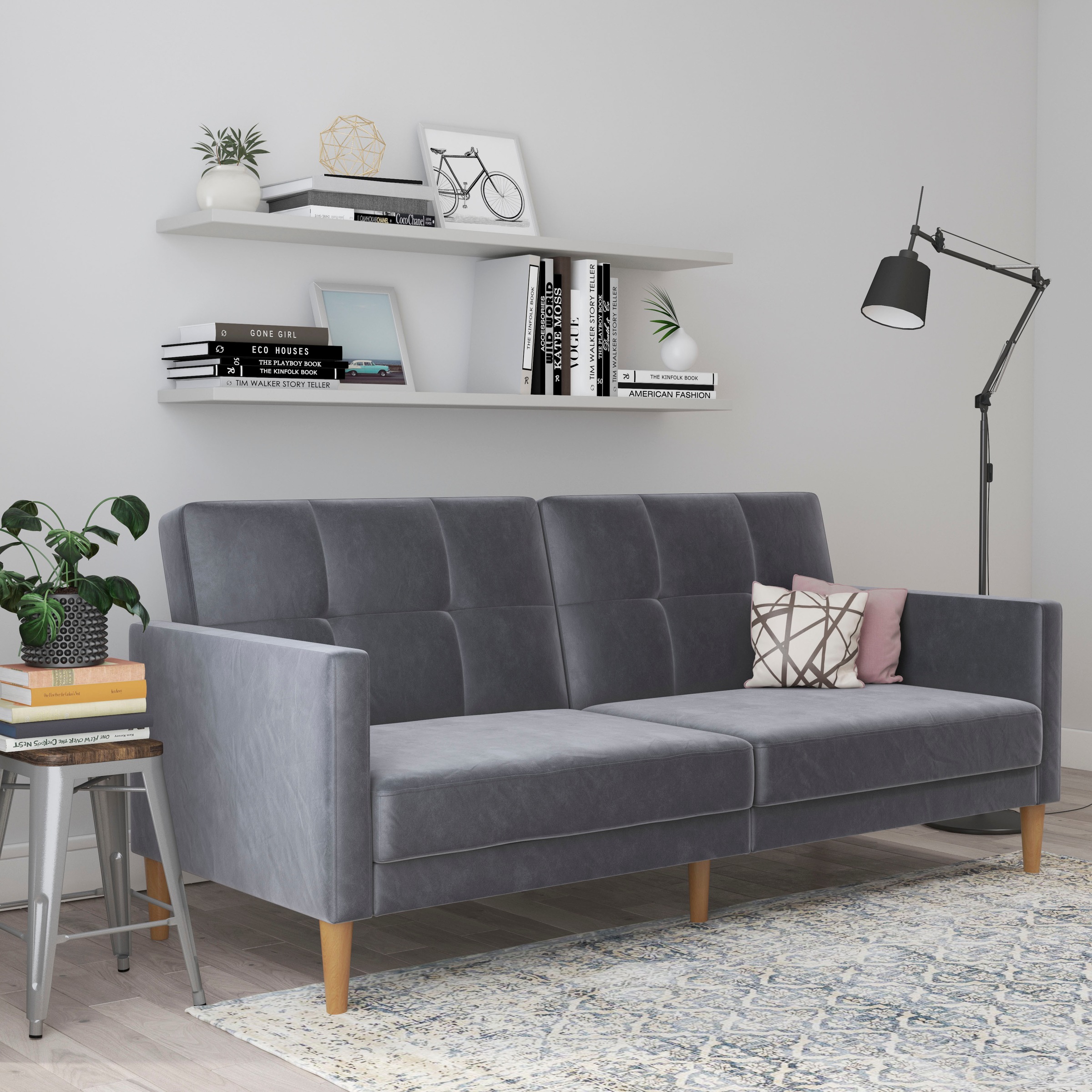 Dorel Home 3-Sitzer »Lilly«, Bett-Funktion, Rückenlehne 3-fach verstellbar, Sitzhöhe 43 cm