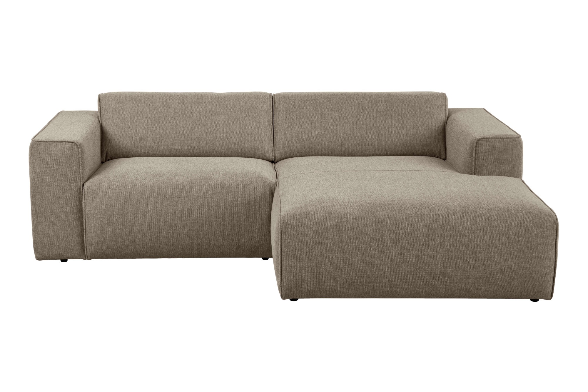 Home affaire Ecksofa "Noord mit Kedernaht, Breite 234 cm, L-Form" Cord, Str günstig online kaufen