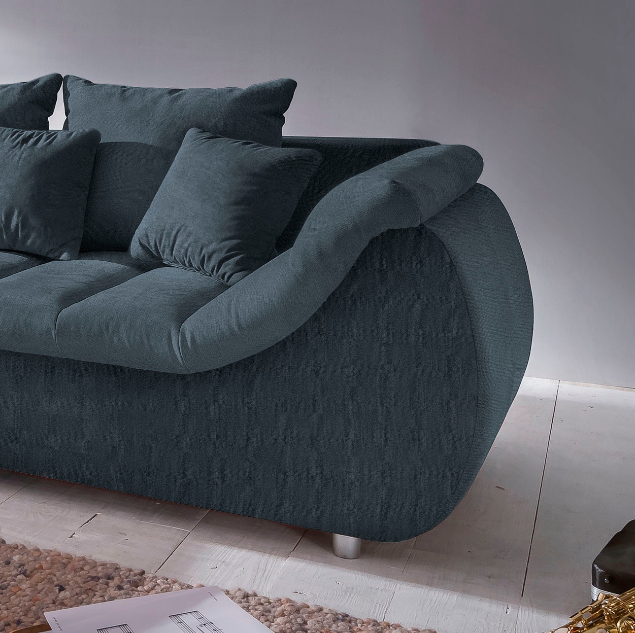 INOSIGN Ecksofa »Imola elegant und bequem, aktuelle Steppung im Sitz, L-Form«, wahlweise mit Bettfunktion, OTTOs Choice