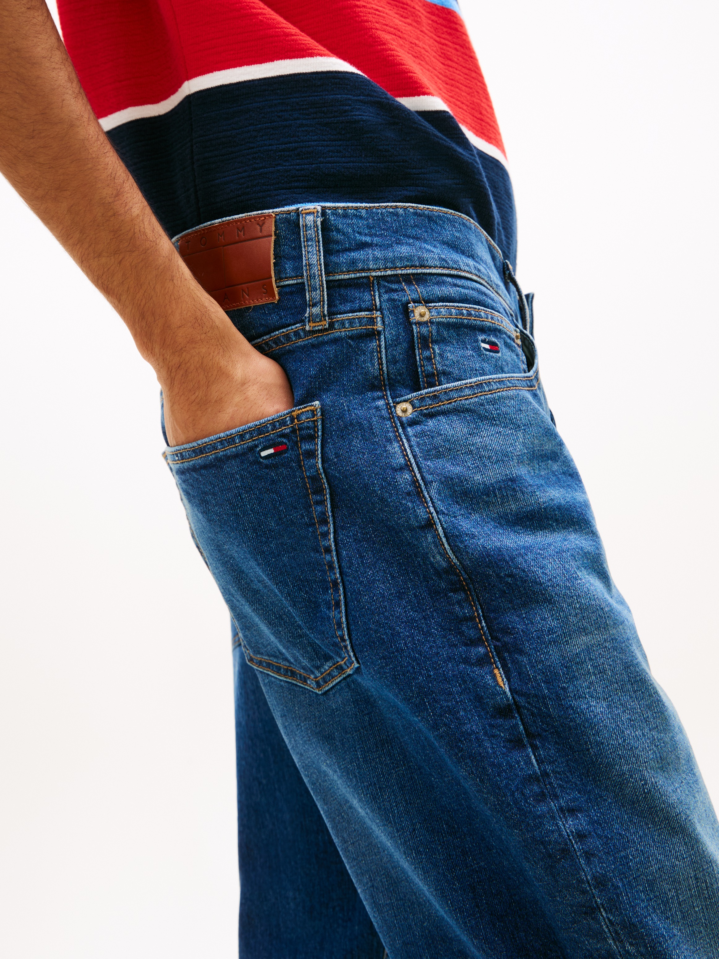 Tommy Jeans Straight-Jeans "RYAN SLIM STRAIGHT" Slim fit mit Taschen günstig online kaufen