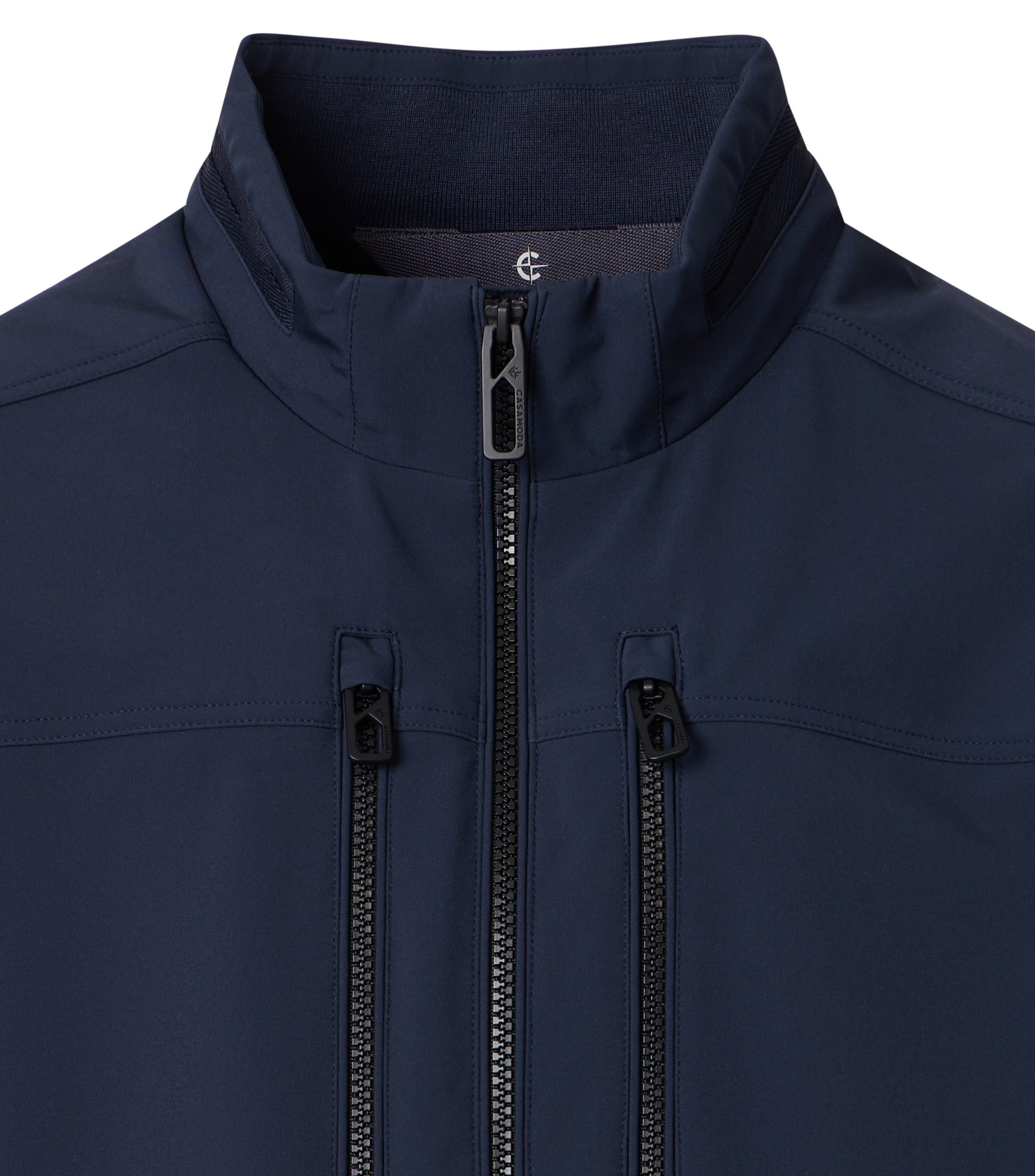 Blouson CASAMODA "CASAMODA Softshell Blouson uni", Herren, Gr. 6XL, dunkelblau, 92% Polyester, 8% Elasthan, Jacken Blouson 2
